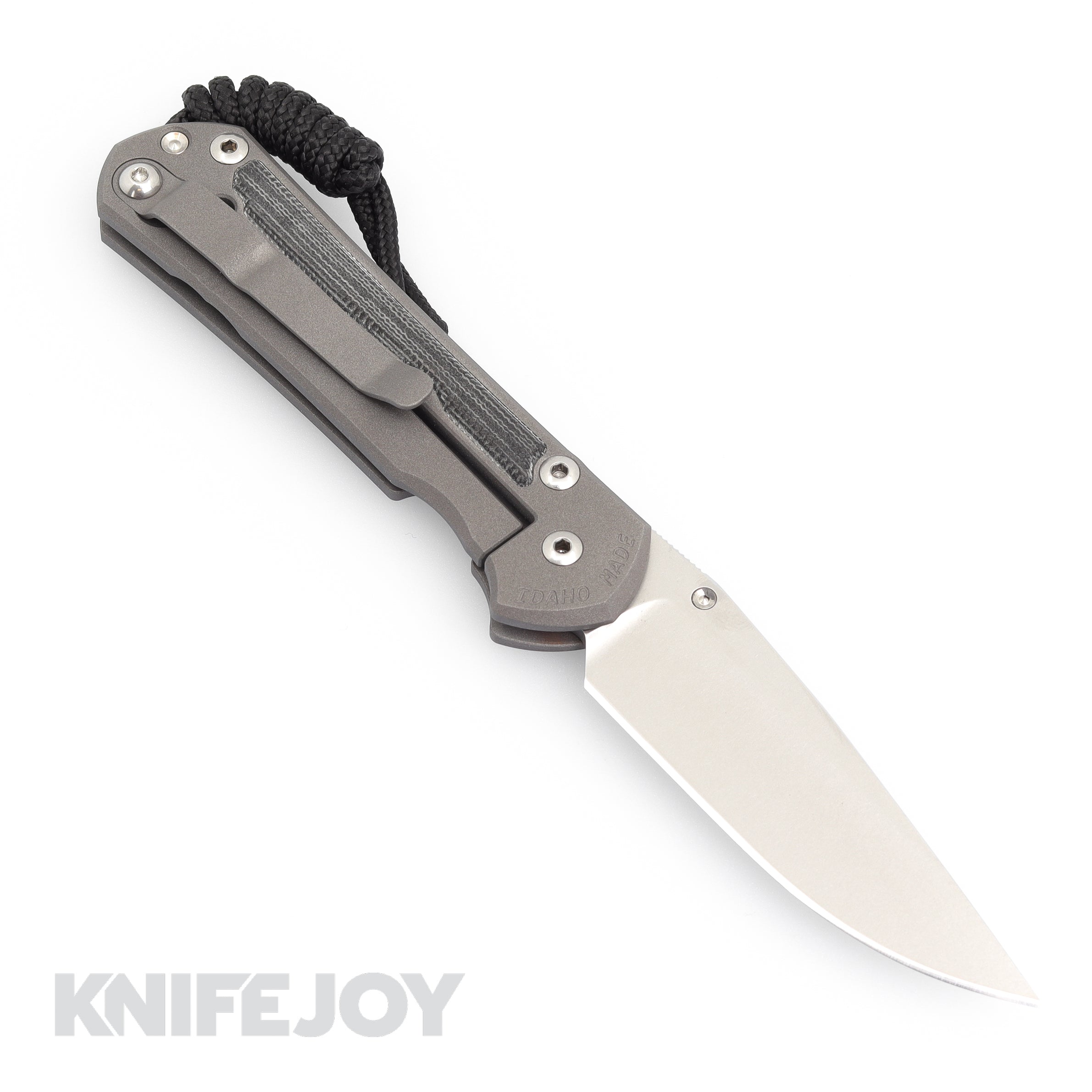 Chris Reeve Knives Small Sebenza 31 Folding Knife - Black Canvas Micarta Inlay, Drop Point Blade - EDC Pocket Knife for Outdoor, Camping & Everyday Carry