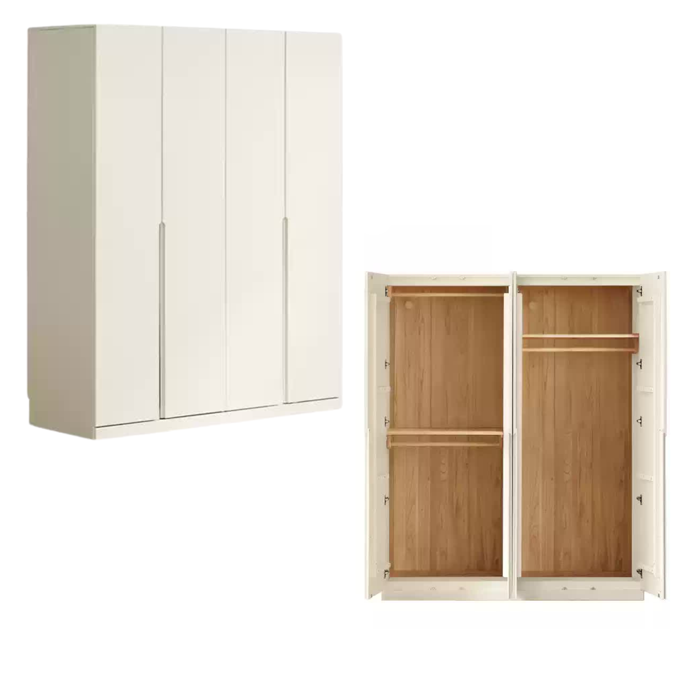 63 x21.7x78.7 inch / 160x55x200 сm /  White Color /  Wardrobe