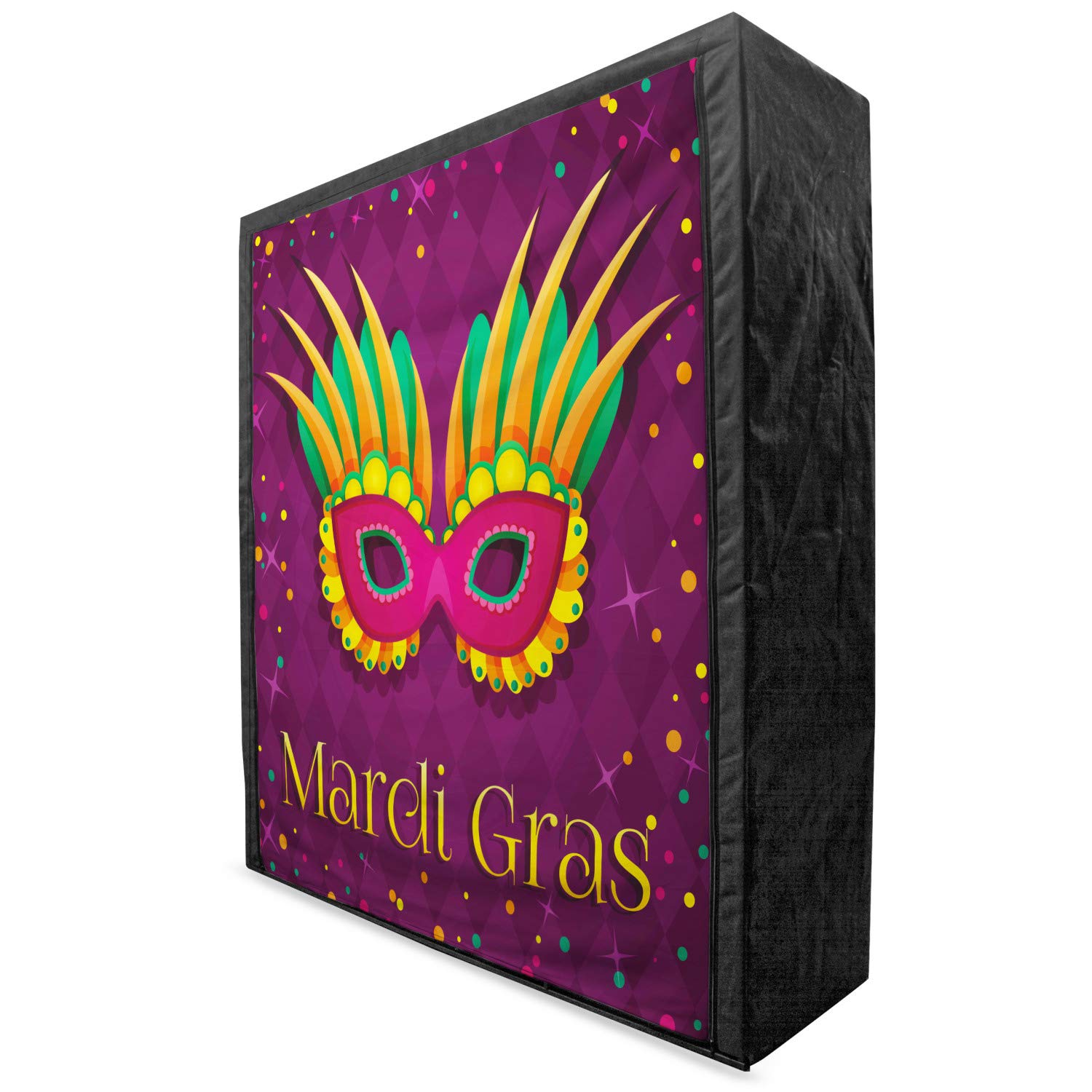Ambesonne Mardi Gras Portable Fabric Wardrobe - 59