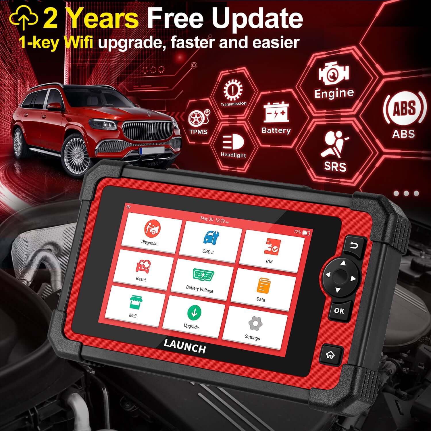 LAUNCH CRP919E CAN FD OBD2 Scanner - Bidirectional Control, ECU Coding & Full System Diagnostics | Professional Automotive Tool for Mechanics & DIY Car Repair