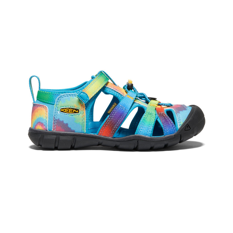 Little Kids' Seacamp II CNX Water Shoes - Vivid Blue/Original Tie Dye for Beach, Pool & Outdoor Play