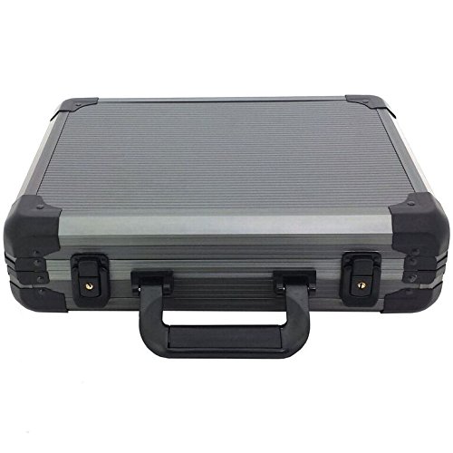 Premium Aluminum Watch Case for 18 Large Watches - Gunmetal Grey | Luxury Watch Storage & Travel Organizer | Perfect for Collectors, Jewelers & Business Travel