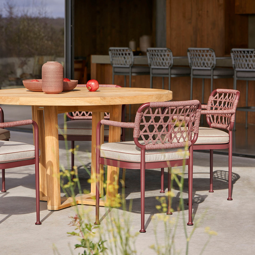 Curio Outdoor Dining Armchair - Weather-Resistant Patio Chair for Garden, Poolside & Restaurant Use
