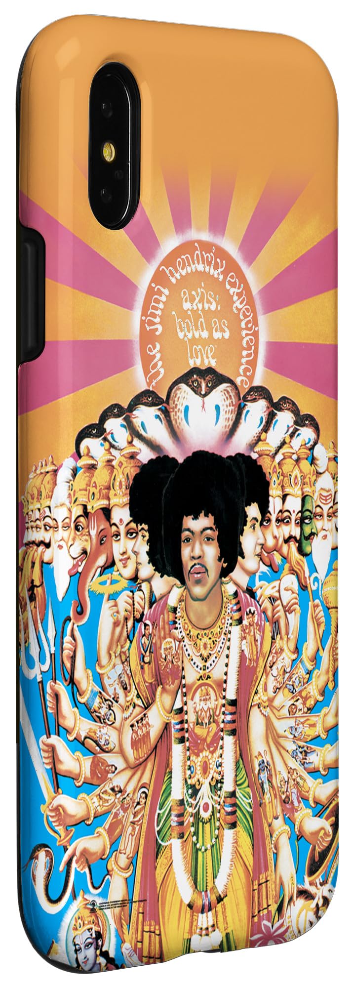 Official Jimi Hendrix Axis Bold as Love iPhone X/XS Case - Durable Protective Cover for Music Lovers - Perfect for Concerts, Gifts & Everyday Use