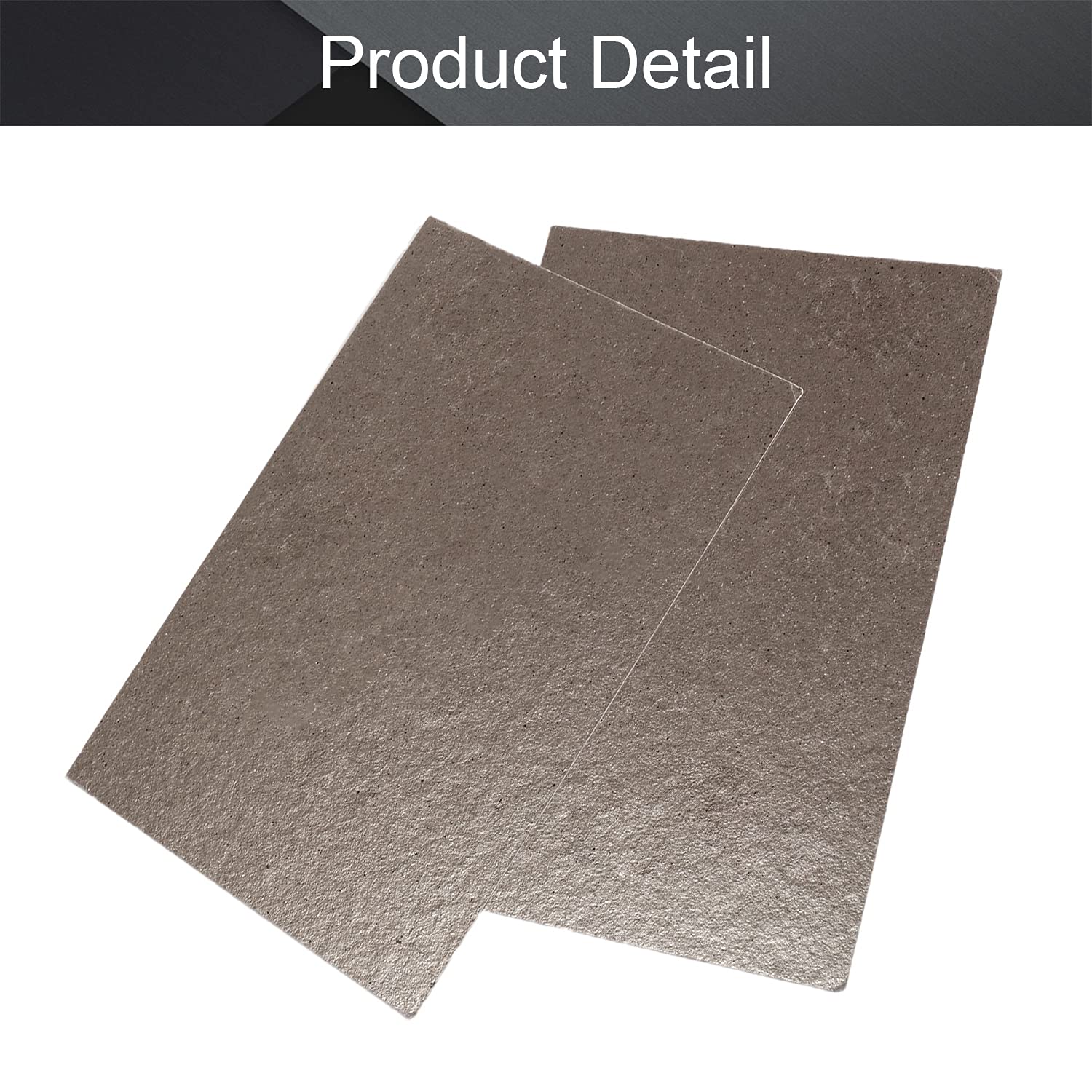 Fielect 2-Pack Universal Microwave Waveguide Cover - 20cm x 30cm x 0.4mm Mica Plate Replacement Part for All Microwave Ovens | Durable Heat-Resistant Mica Sheet for Microwave Repair & Maintenance | Perfect for Home Kitchen Appliance DIY Fixes