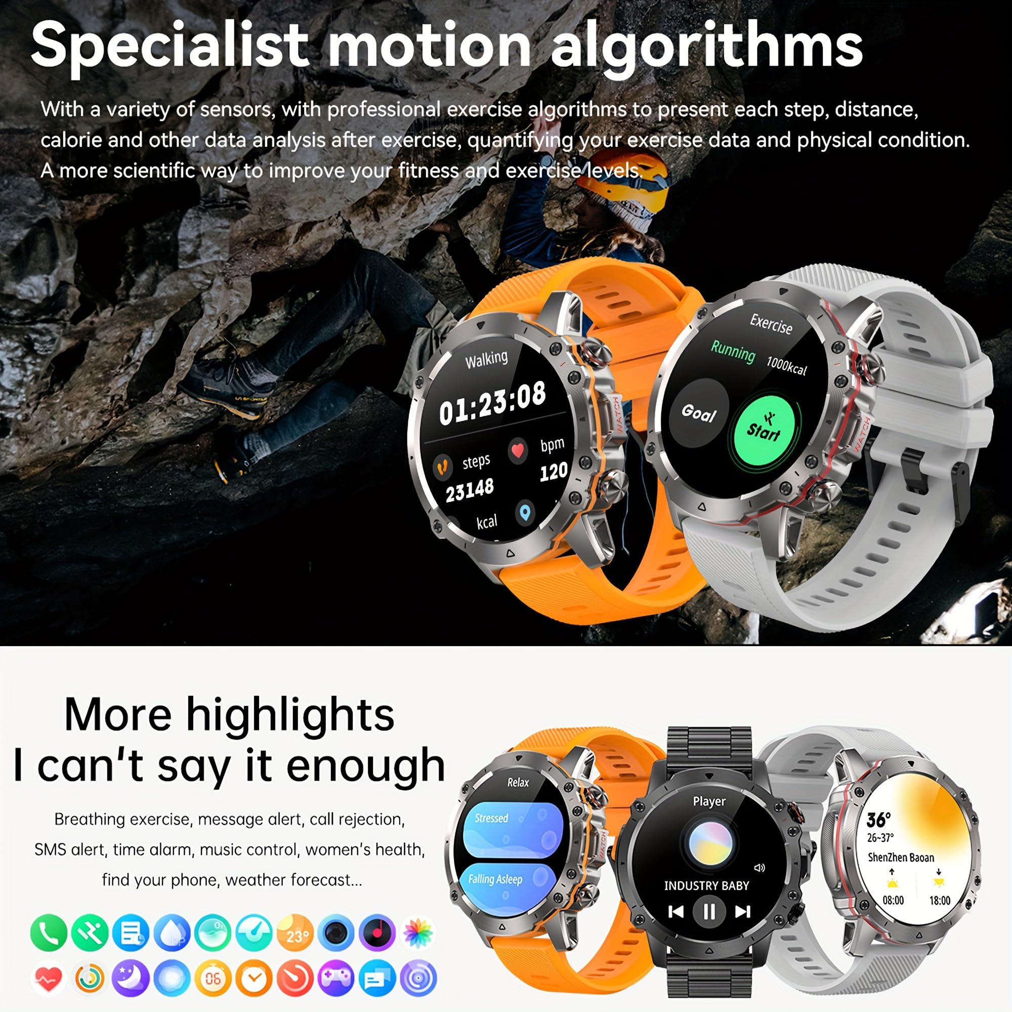 Smart Watches for Men with Answer/Make Call, 1.43