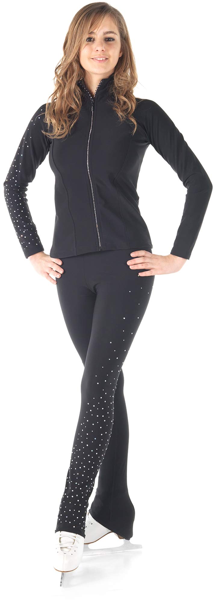 Premium Figure Ice Skating Jacket - Handmade in Italy - Breathable Stretch Fabric for Practice & Performance - Perfect for Training, Competitions & Winter Sports