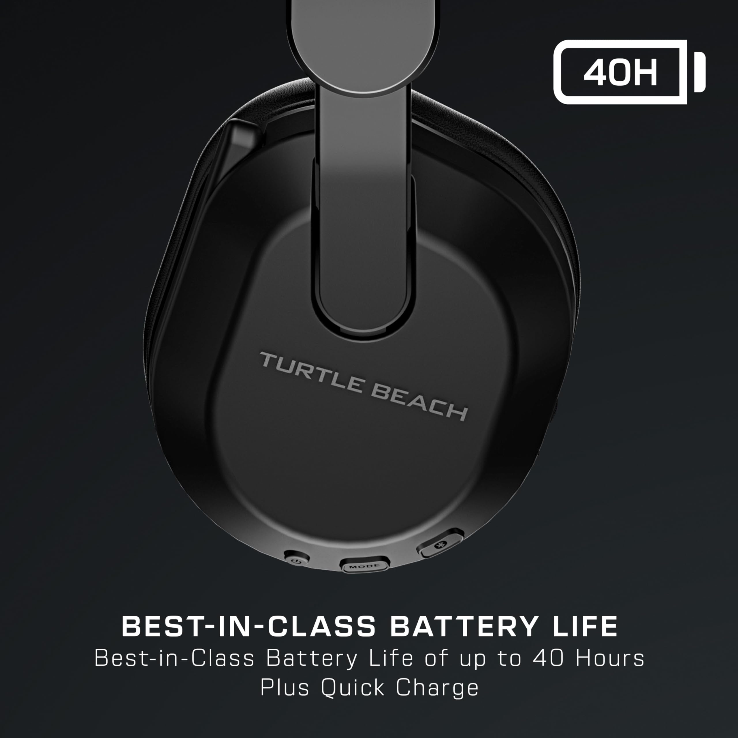 Turtle Beach Stealth 500 Wireless Gaming Headset for Xbox Series X|S & Xbox One - Bluetooth Compatible with PC & Mobile - 40 Hour Battery Life - Memory Foam Ear Cushions - Flip-to-Mute Mic - Black - Perfect for Competitive Gaming & Late Night Sessions