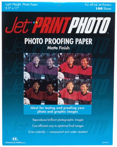 Jet Print Photo Matte Finish Proofing Paper - High-Quality Matte Photo Paper for Professional Printing, Photography, and Art Projects - Perfect for Portraits, Scrapbooking, and Home Decor