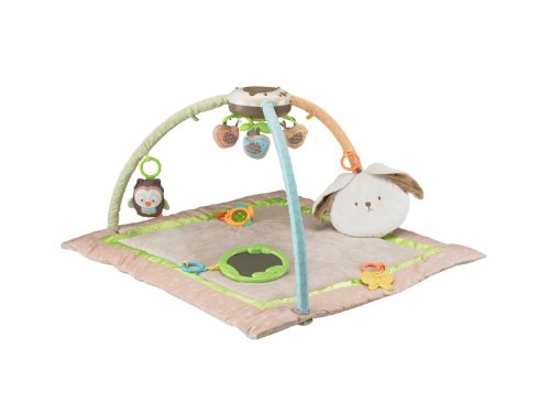Fisher-Price My Little Snugabunny Ultra Comfort Musical Baby Gym - Soft Plush Playmat with Lights & Sounds for Newborns & Infants - Perfect for Tummy Time & Sensory Development