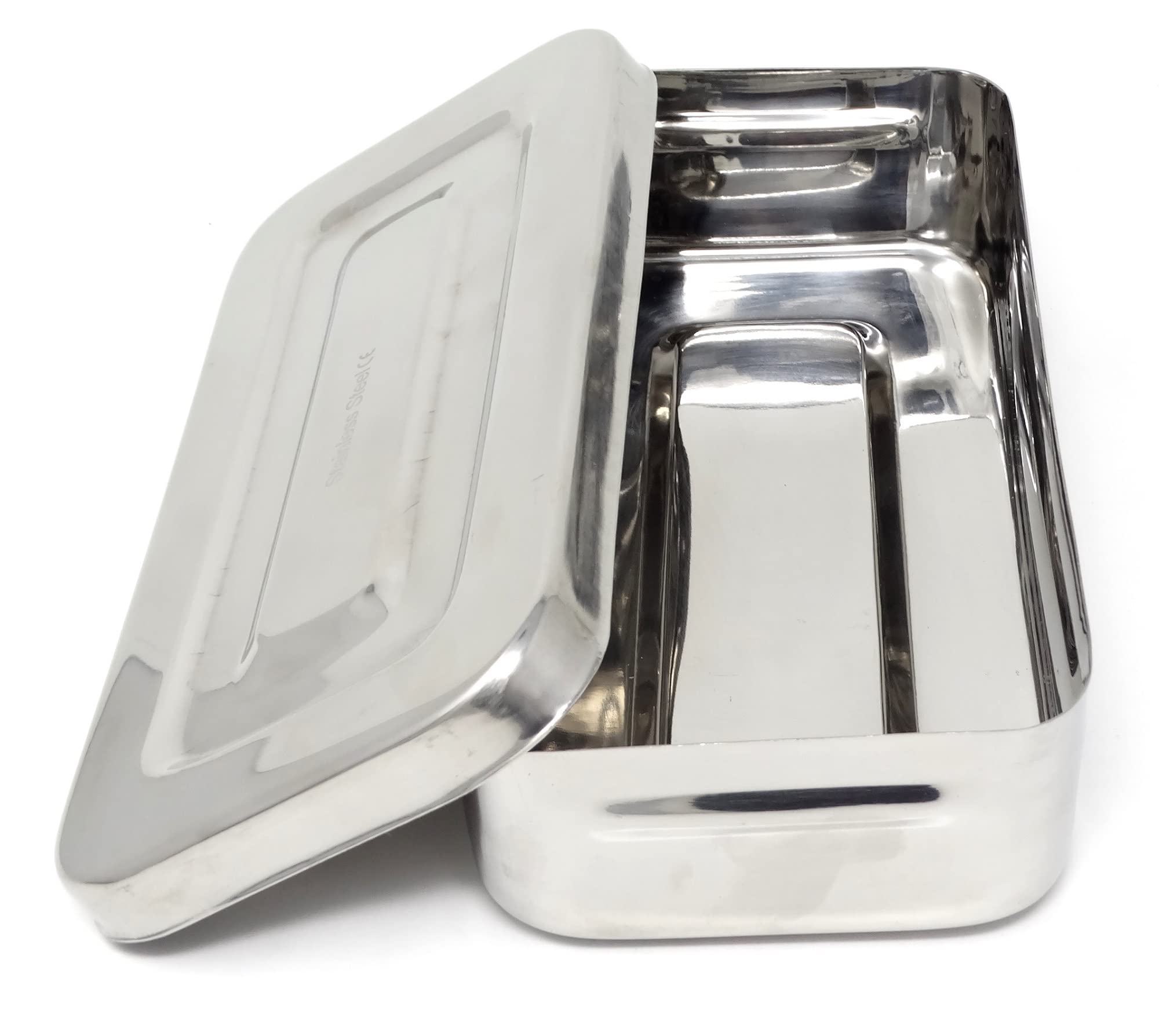 Premium Stainless Steel Dental Sterilizer Box - 8.5