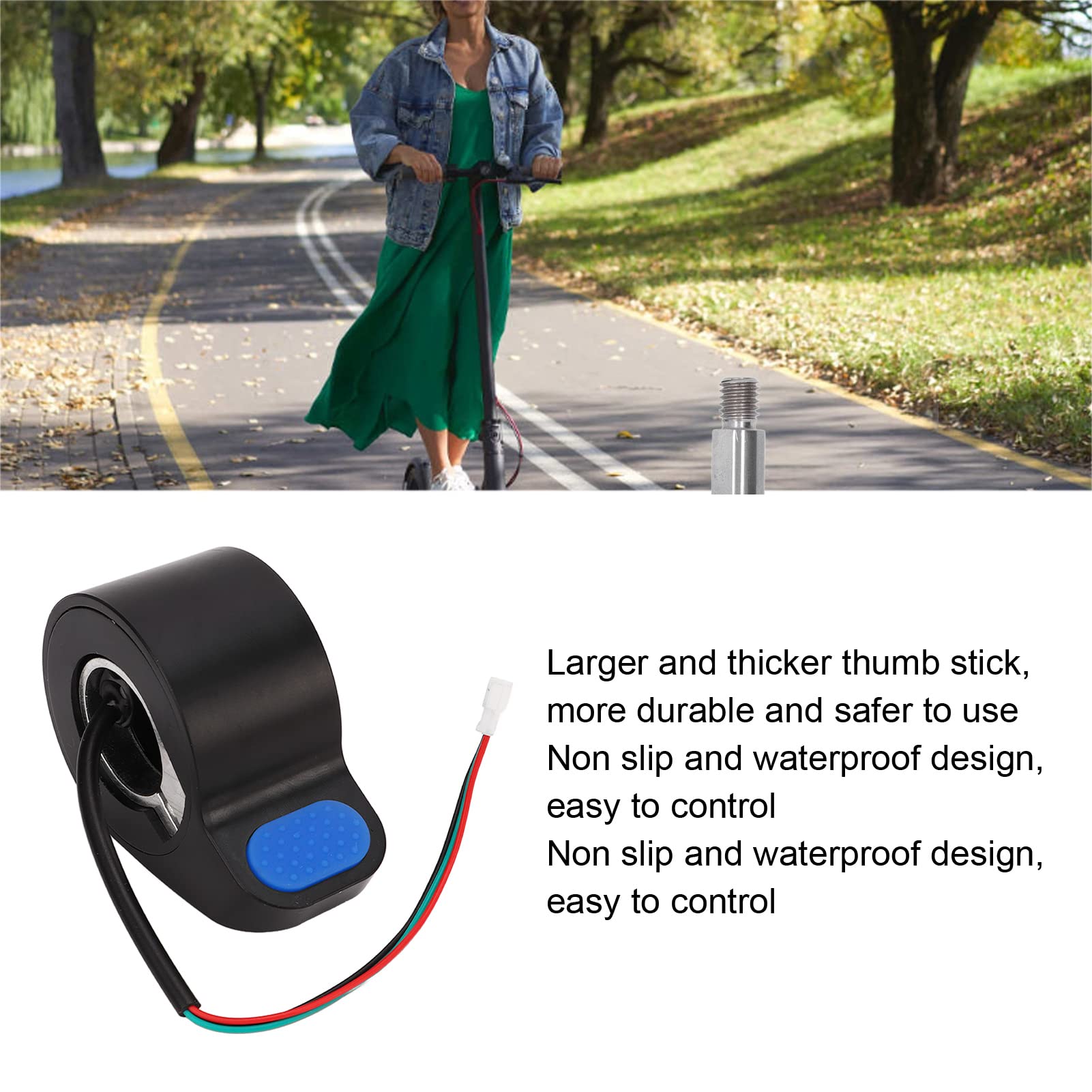 Ninebot G30 MAX Electric Scooter Throttle Replacement - Dark Blue Finger/Thumb Accelerator for Ninebot Scooters | Perfect for Commuting & Urban Travel
