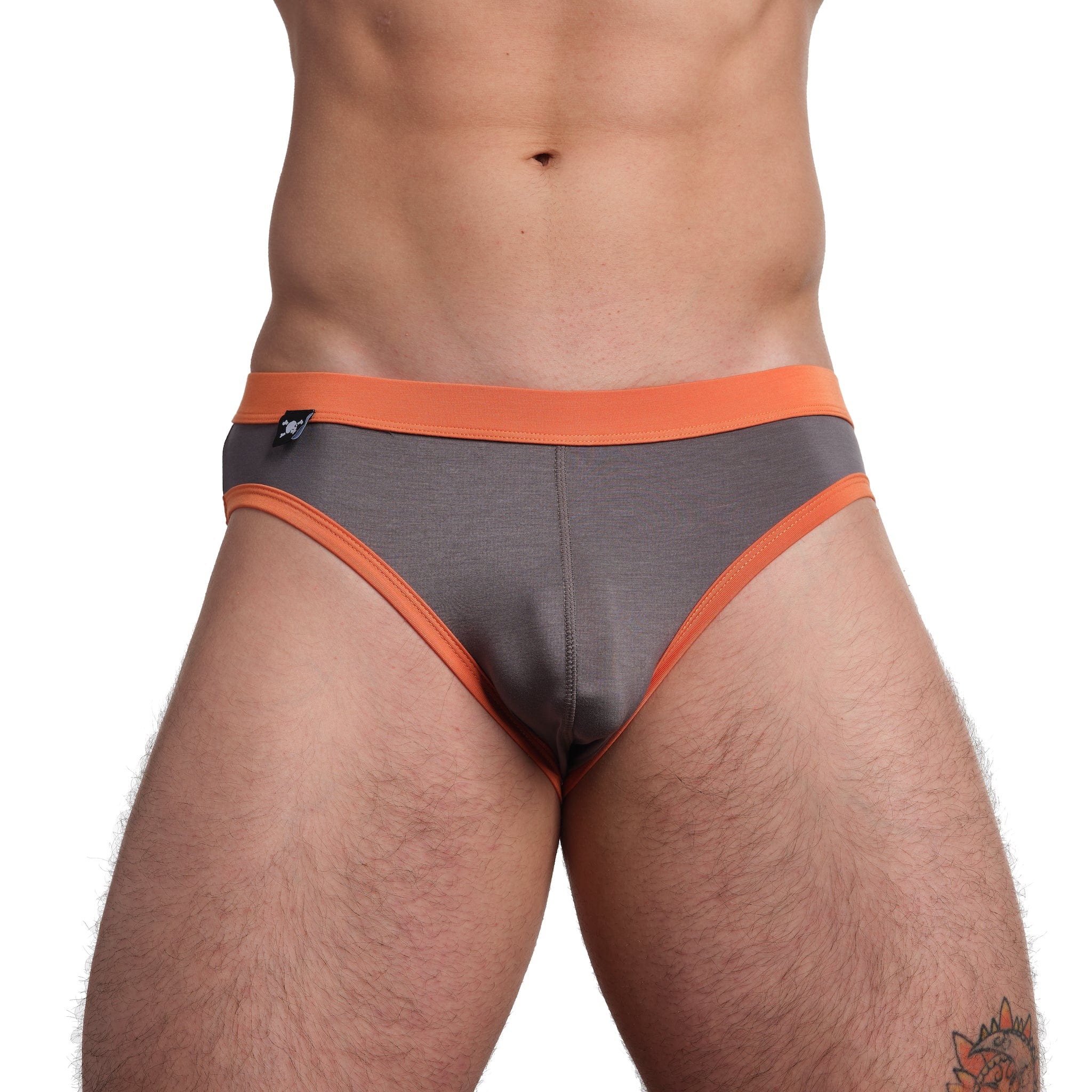 Just The Bones Cloud Brief Grey - Comfortable and Stylish Men's Underwear for Everyday Wear, Workout, and Travel