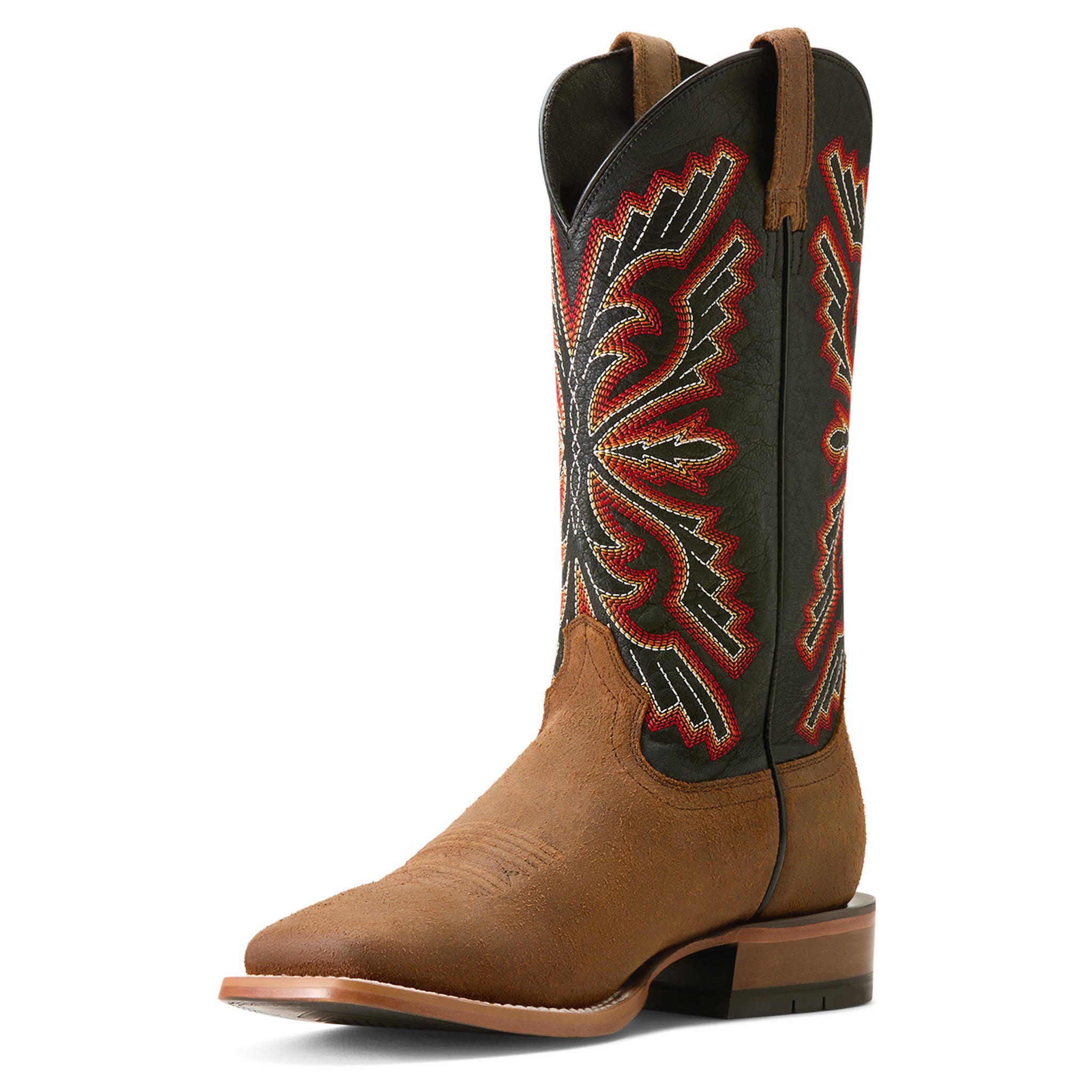 Ariat Men's Sting Weathered Brown Cowboy Boots - Durable Western Work Boots for Ranch, Riding & Outdoor Activities