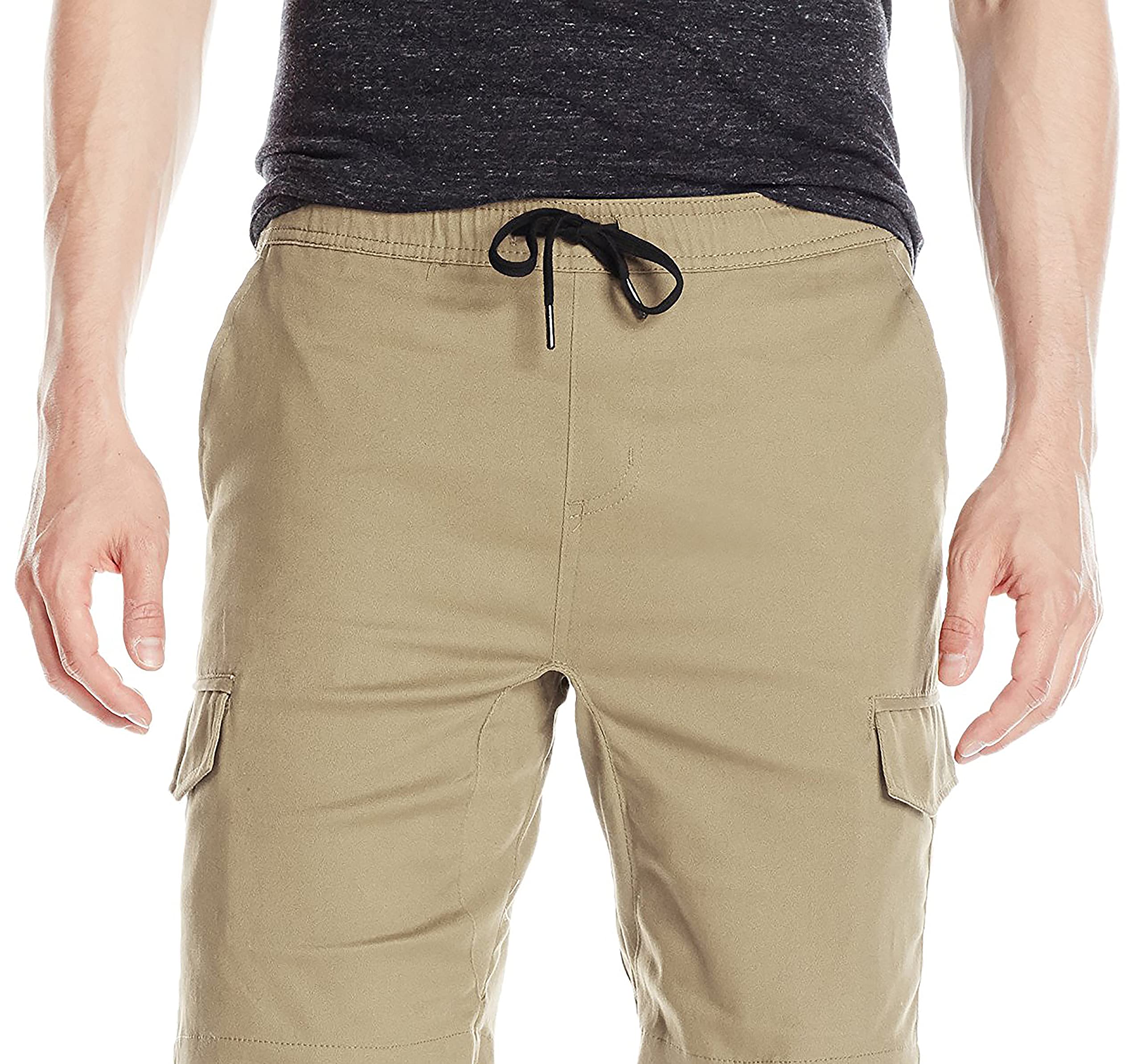 Men's Soft Twill Multi-Pocket Cargo Shorts - Comfortable & Stylish Casual Wear for Outdoor Activities, Travel & Summer Adventures