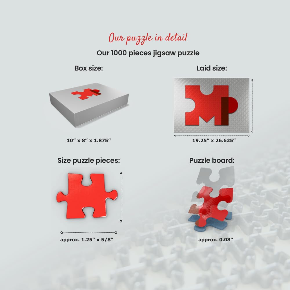 MyPuzzle Unsolvable Puzzle - Premium 1000 Piece Jigsaw Puzzle for Adults - Challenging Brain Teaser Game - Made in USA - Perfect for Family Game Nights & Stress Relief