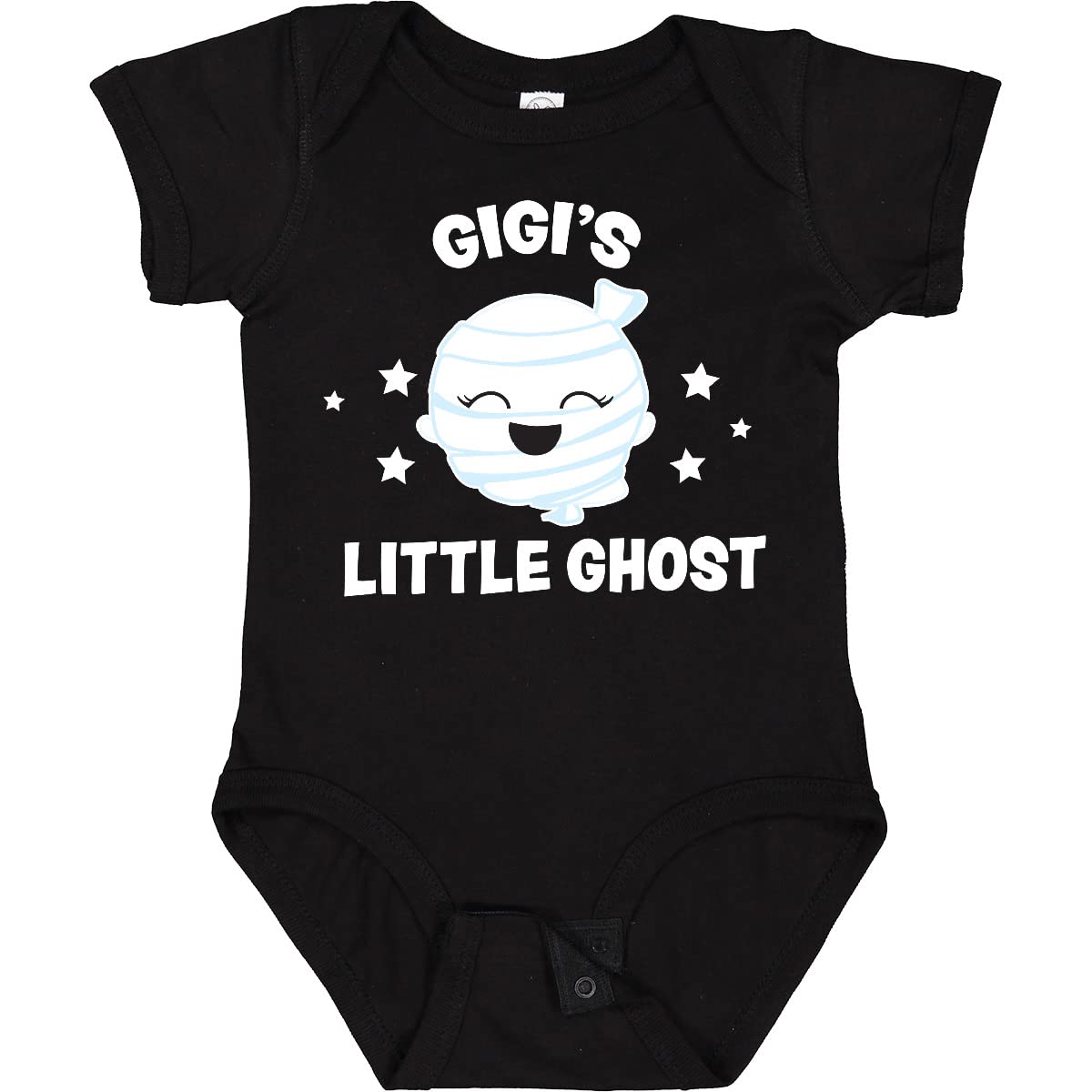 Inktastic Cute Gigi's Little Ghost with Stars Baby Bodysuit - Adorable Halloween Outfit for Infants & Toddlers - Perfect for Costume Parties, Trick-or-Treating & Photo Shoots
