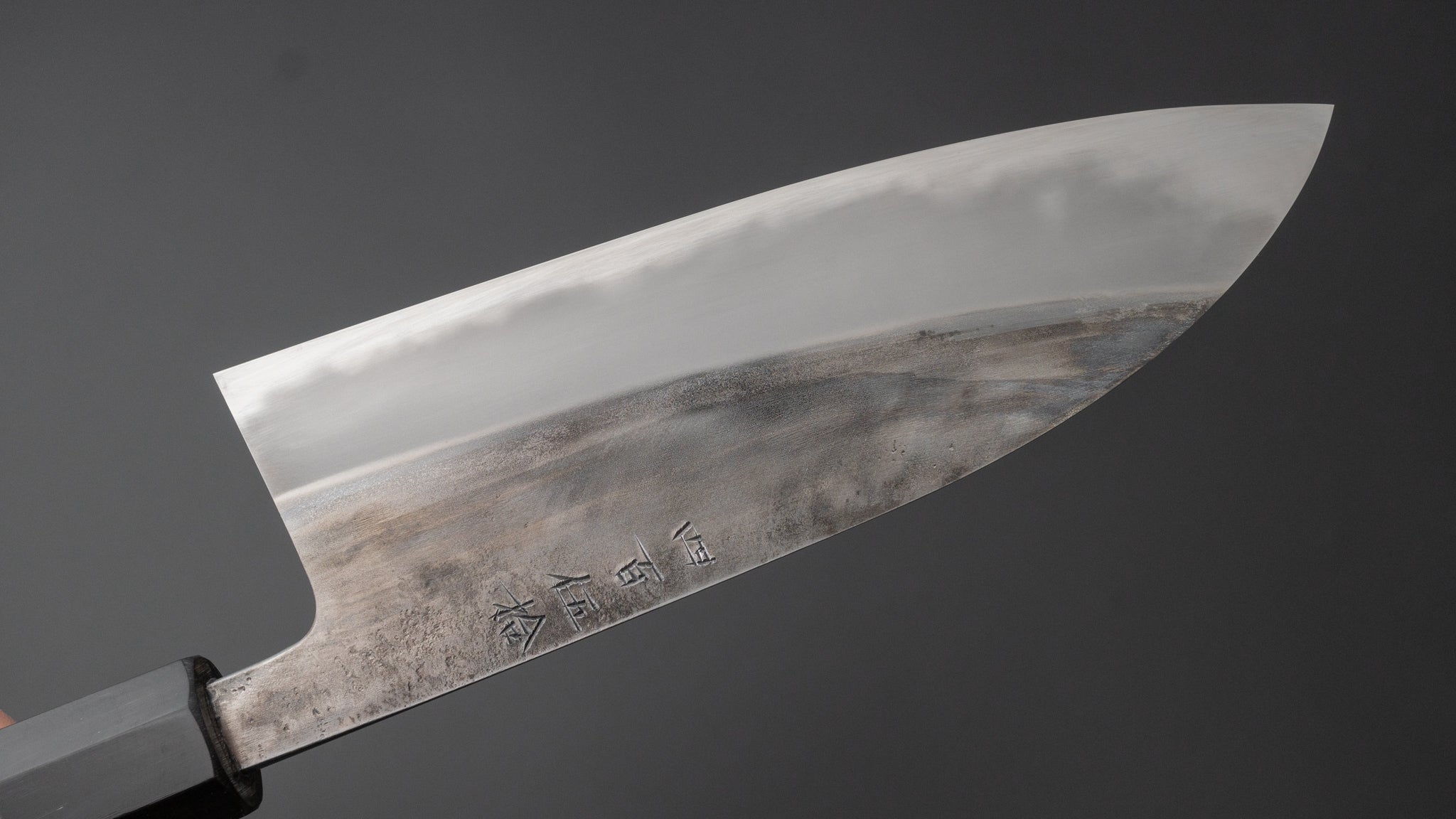 Premium Jiro Tsuchime Wa Santoku Knife 165mm - Japanese High Carbon Steel Blade with Taihei Tagayasan Wood Handle (#450) - Perfect for Sushi, Vegetables & Meat Cutting in Professional Kitchens & Home Cooking