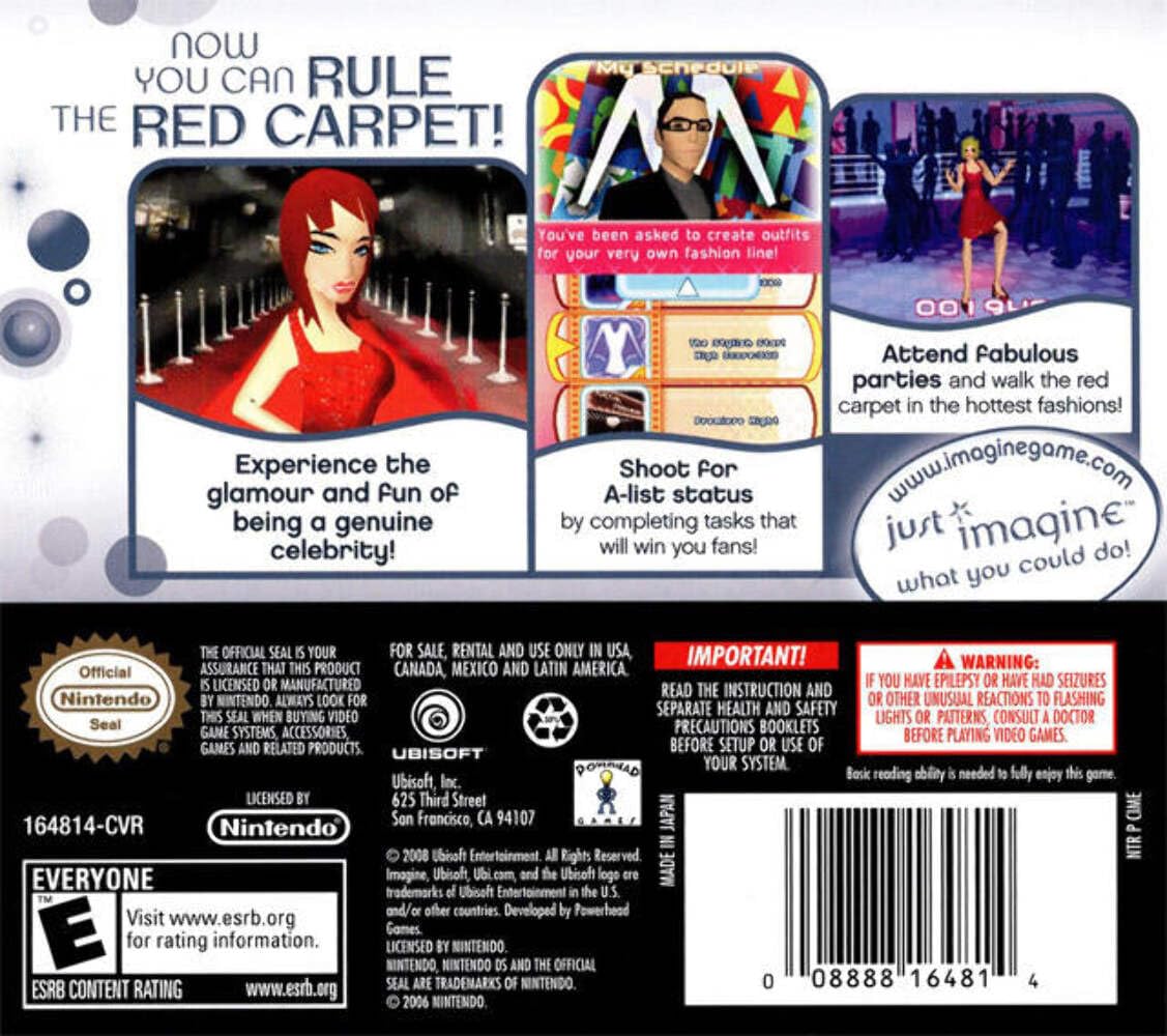 Imagine Movie Star Game for Nintendo DS - Fun Role-Playing Adventure for Kids & Teens | Perfect for Family Game Nights & Travel Entertainment