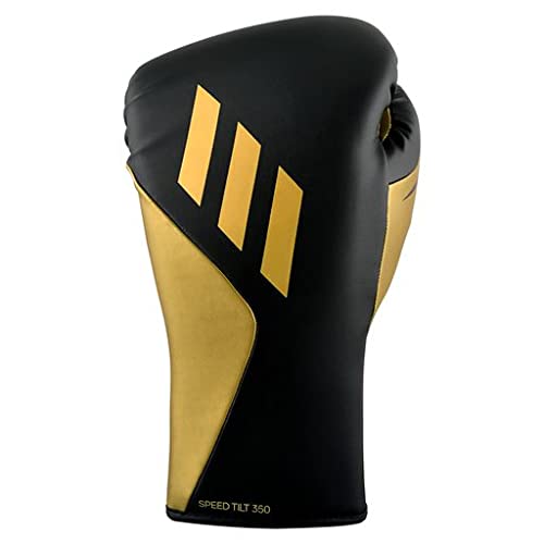 Adidas Tilt 350 Pro Vegan Leather Boxing Gloves - Durable Lace-Up Training Gloves with Tilt Technology for Men & Women | Perfect for MMA, Kickboxing & Fitness Training