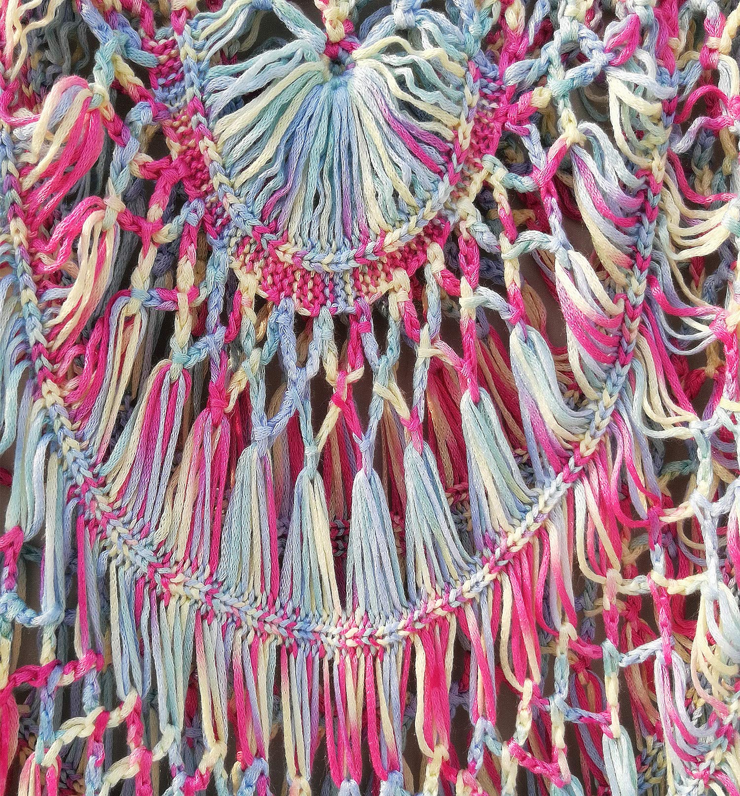 Bohemian Long Fringe Crochet Vest Bikini Cover Up - Hippie Beachwear for Women | Summer Swimwear Cover Up | Perfect for Beach Parties, Music Festivals & Vacation Outfits