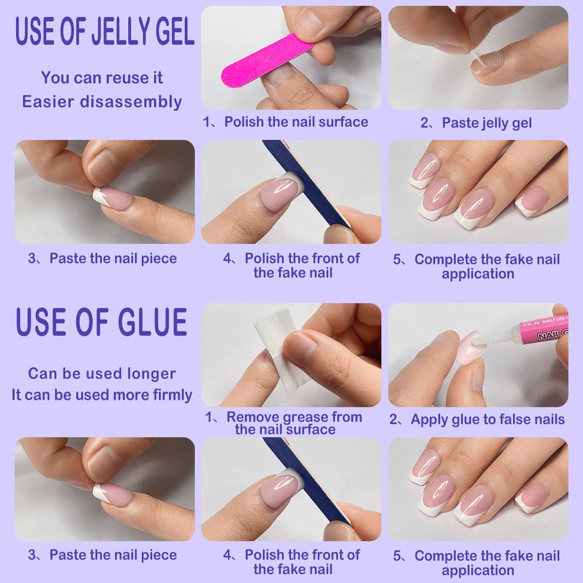 Yivaiks Black Press on Nails Short - Gothic Fake Nails with Glue, Gradient Star & Moon Design, Square False Nails for Women & Girls (24pcs) - Perfect for Halloween, Cosplay, Parties & Everyday Gothic Style
