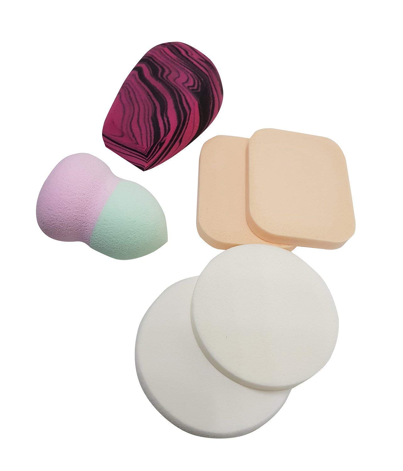 Professional Makeup Blender Sponge Set - 6 Pack Multicolor Beauty Blenders for Smooth & Flawless Foundation Application - Ideal for Liquid, Cream & Powder Makeup - Perfect for Daily Use & Professional Makeup Artists