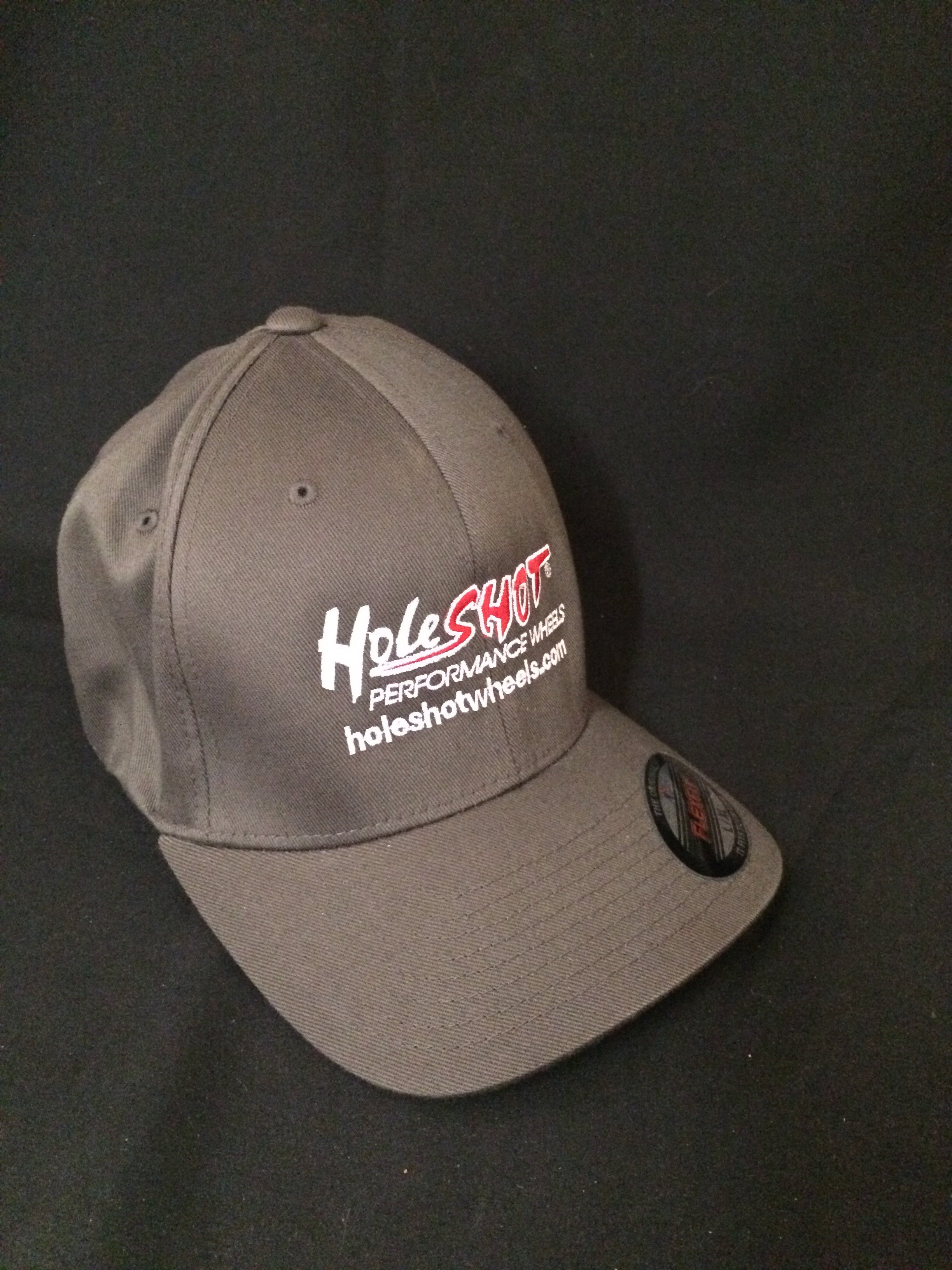 Holeshot Grey Baseball Cap - Stylish & Comfortable Men's & Women's Hat for Outdoor Sports, Running, Hiking & Casual Wear
