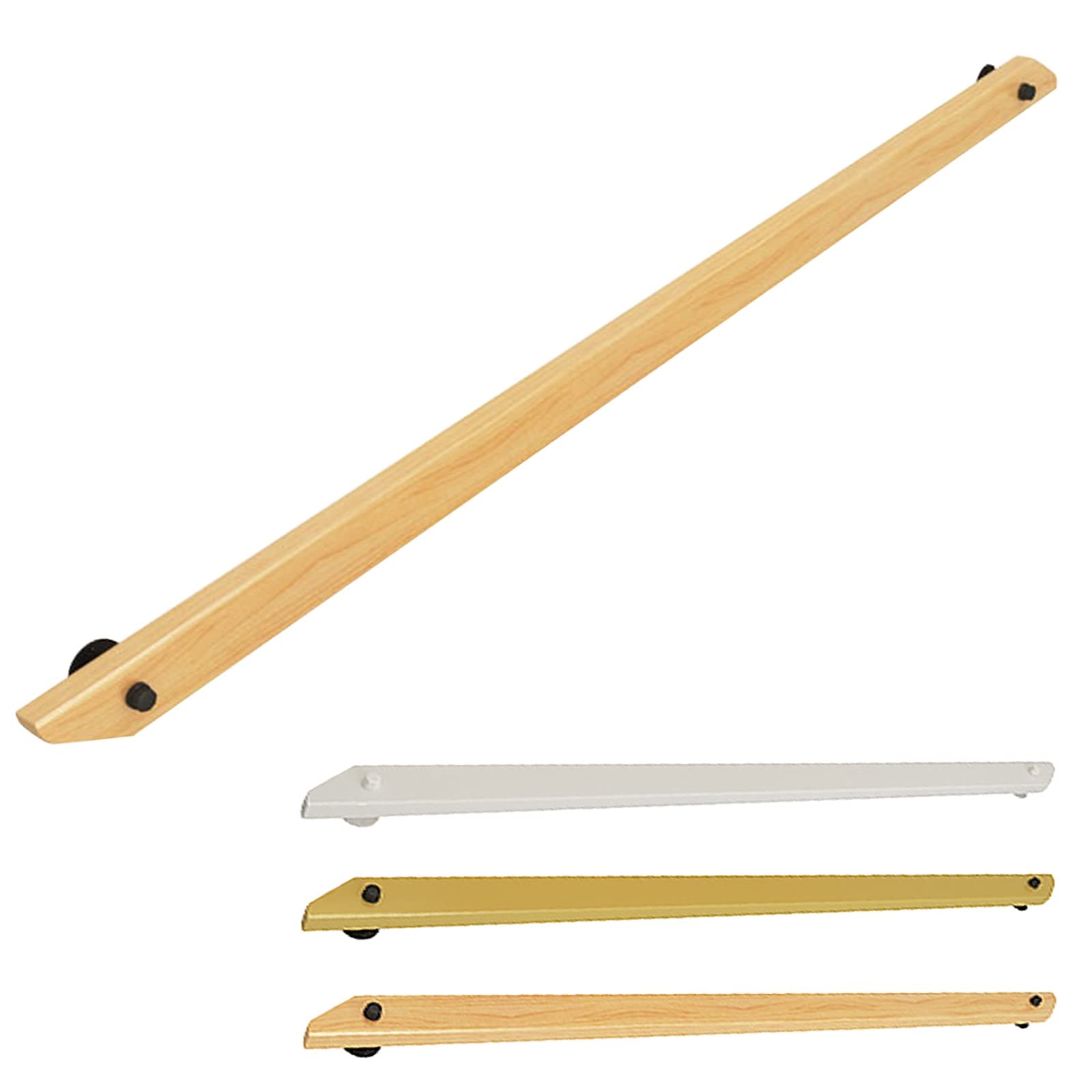 Wooden Handrail for Stairs - Smooth Surface Comfortable Grip, 100cm/200cm/220cm/300cm Length, Spliceable & Separate Installation, 400 LBS Load Capacity - Perfect for Home Staircase Safety & Elderly Support