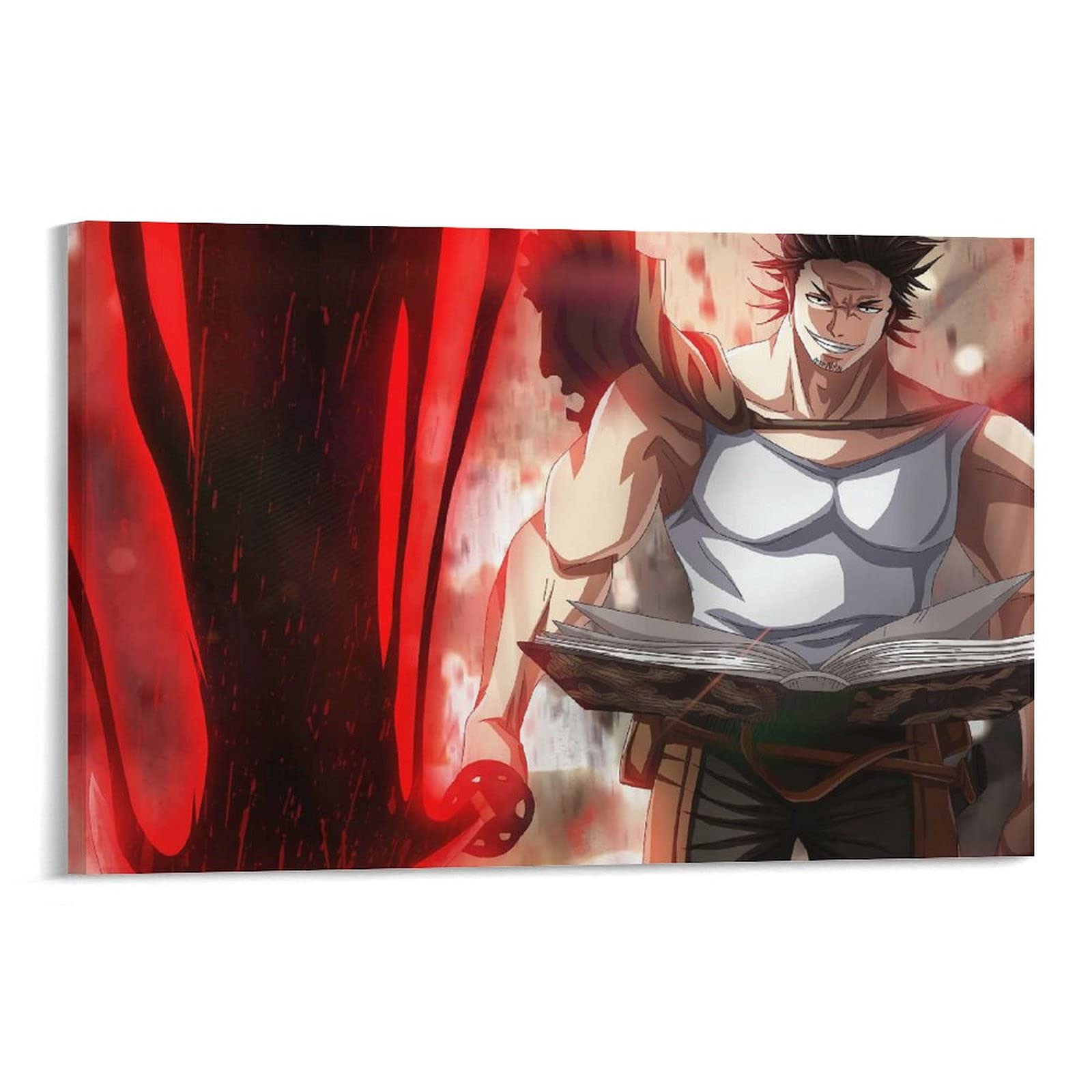 Black Clover Anime Poster - Yami Sukehiro Wall Art Print (24x36 inch/60x90cm) | Japanese Manga Series Canvas Painting for Bedroom Decor, Gifts & Anime Room Aesthetic | Perfect for Fans, Modern Home & Office Display