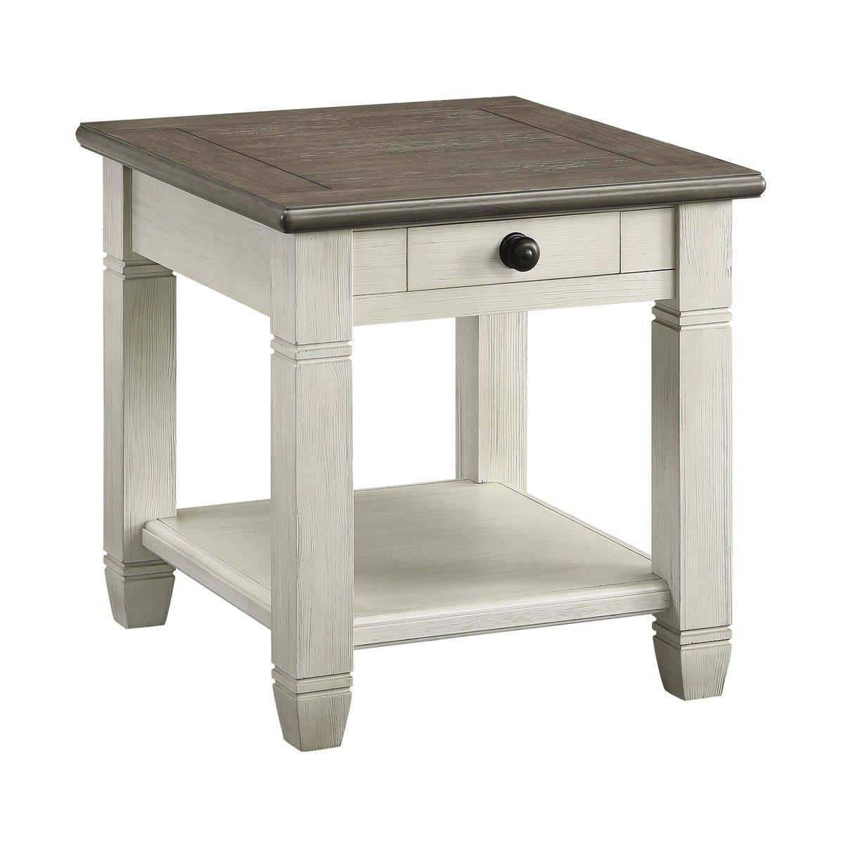 Granby Collection End Table - Modern Nightstand with Storage Shelf for Living Room, Bedroom & Office - Stylish Side Table for Small Spaces