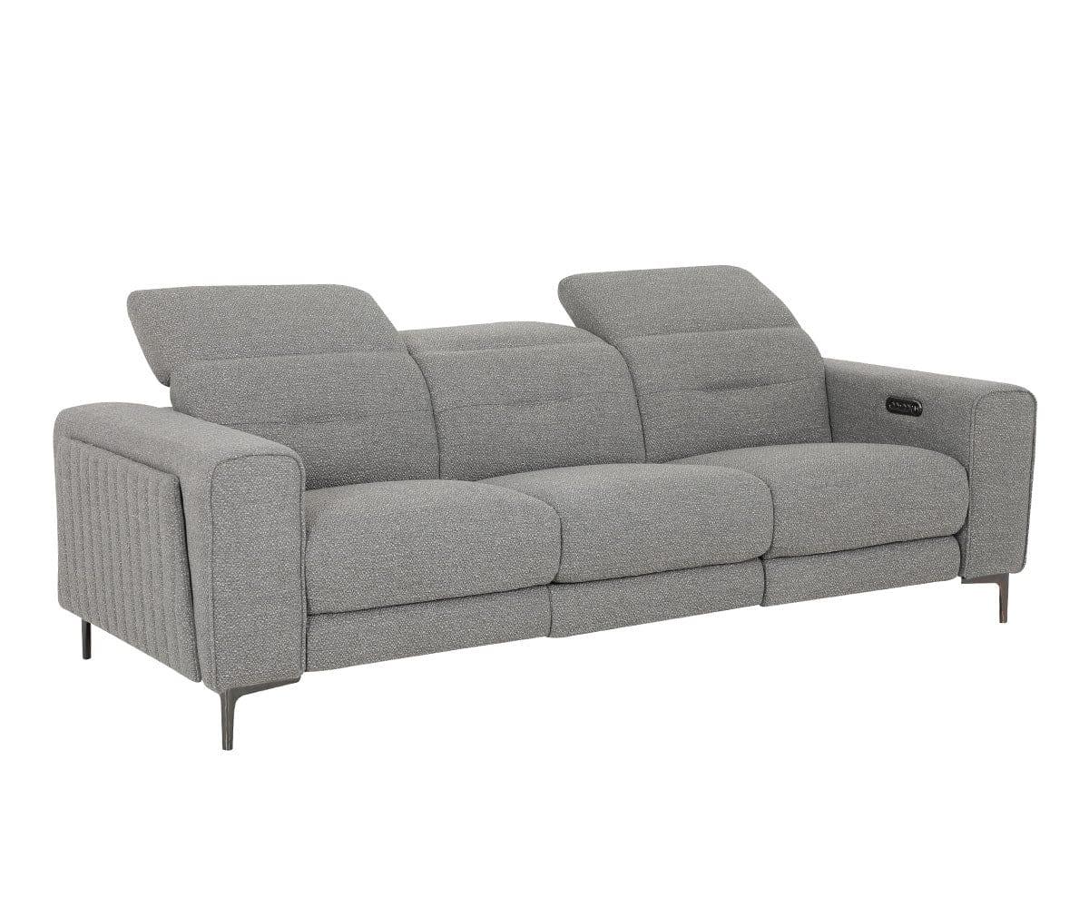 Harlan Power Reclining Sofa - Electric Recliner with USB Charging & LED Lighting - Perfect for Living Room, Home Theater & Relaxation