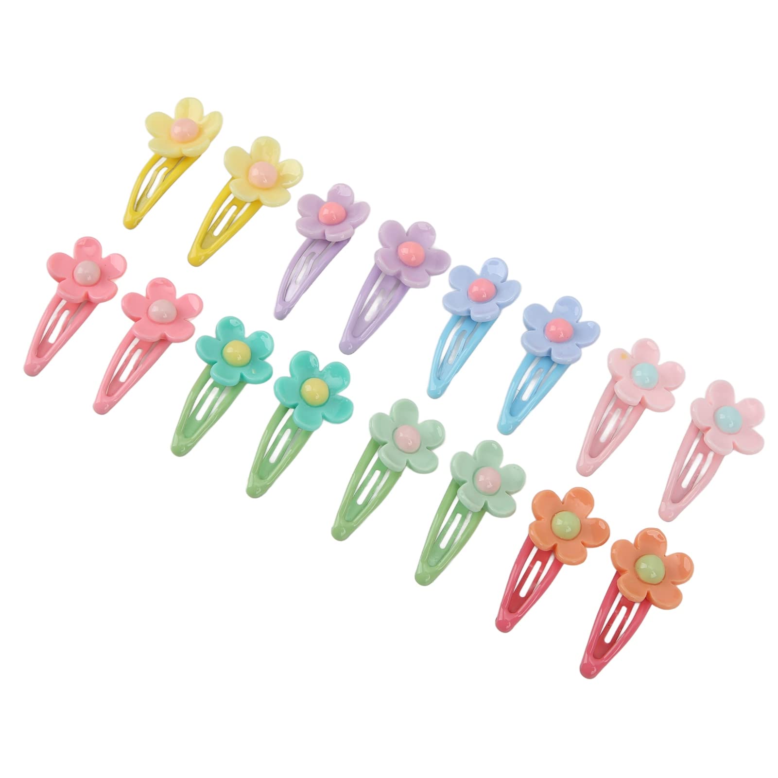 32pcs Cute Pet Flower Hair Clips for Cats - ABS Plastic Snap Clips for Daily Wear & Wedding Accessories - Stylish Pet Grooming & Fashion Accessories for Special Occasions