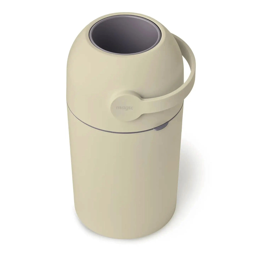 Magic Diaper Pail in Beige - Odor-Free Baby Diaper Disposal System for Nursery & Changing Stations | Perfect for Newborns & Toddlers