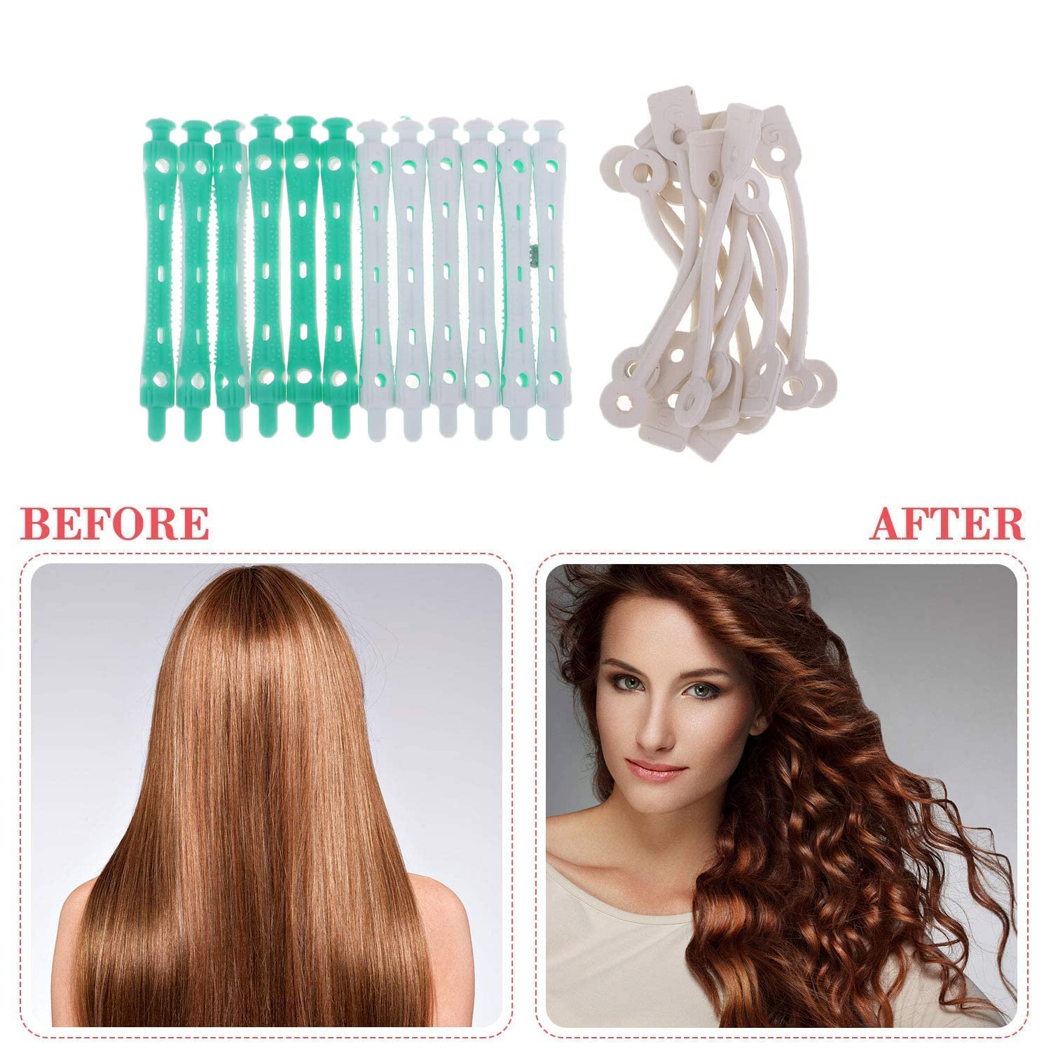 MYYNTI 12 Pack Hair Perm Rods - ABS Plastic Cold Wave Perming Rods & Hair Curlers for Salon Styling, Waving, and Home Hair Care (Multicolor, 12 Pieces) - Perfect for DIY Hair Styling, Salon Use, and Professional Hairdressing