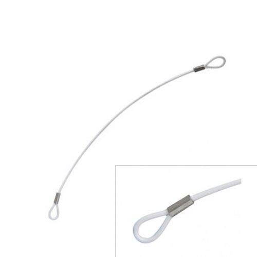 Sensormatic 500 White Loop Wire Cable Lanyard - Security Tag Holder for Retail Stores & Clothing Shops | Anti-Theft Device for Merchandise Display