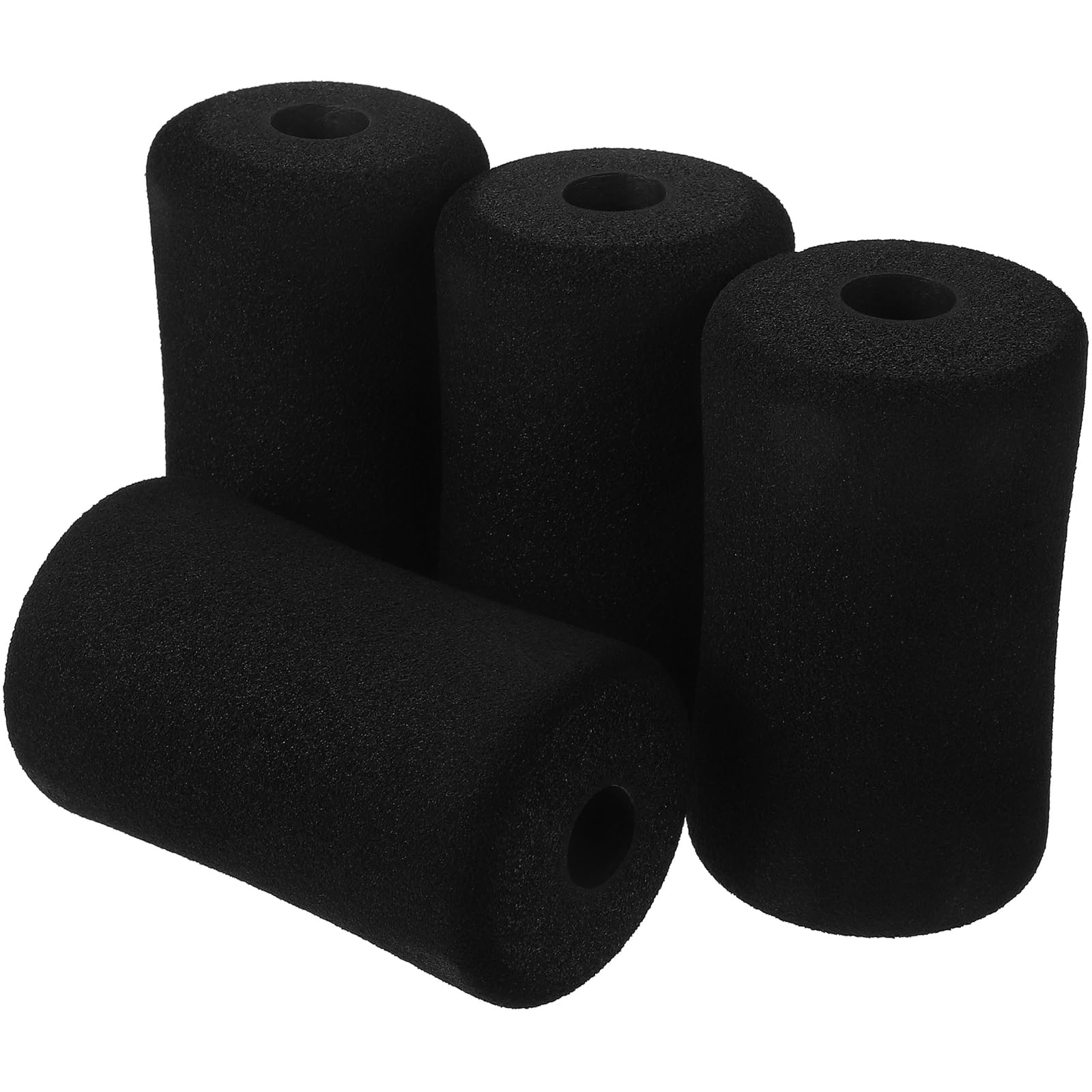 INOOMP 4-Pack Foot Foam Pads Rollers Replacement for Leg Extension Machines - Durable Exercise Machine Tube Leg Foam Roller Pads - Perfect for Home Gym Equipment & Strength Training Accessories