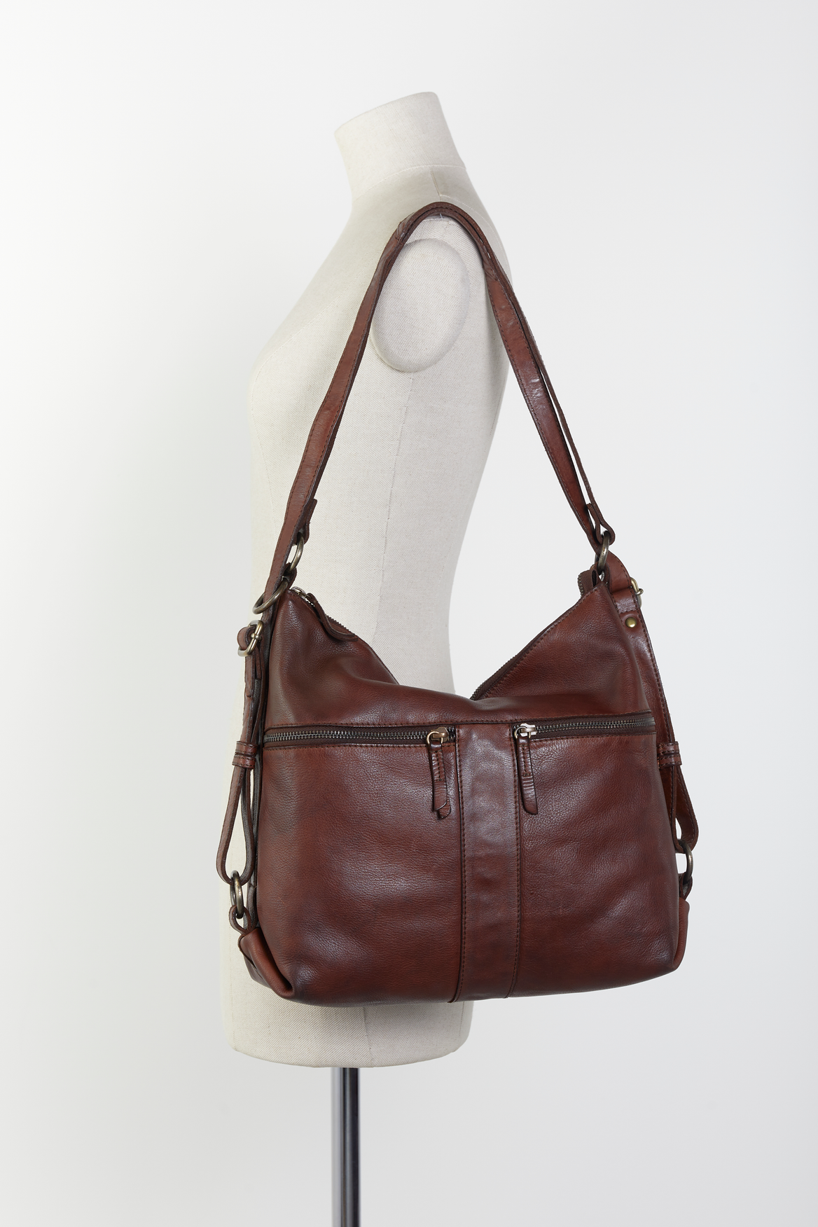 Ari Genuine Leather Convertible Backpack for Women & Men - Stylish Laptop Bag, Travel Backpack, Work Tote & Shoulder Bag - Perfect for Office, Commute & Weekend Getaways