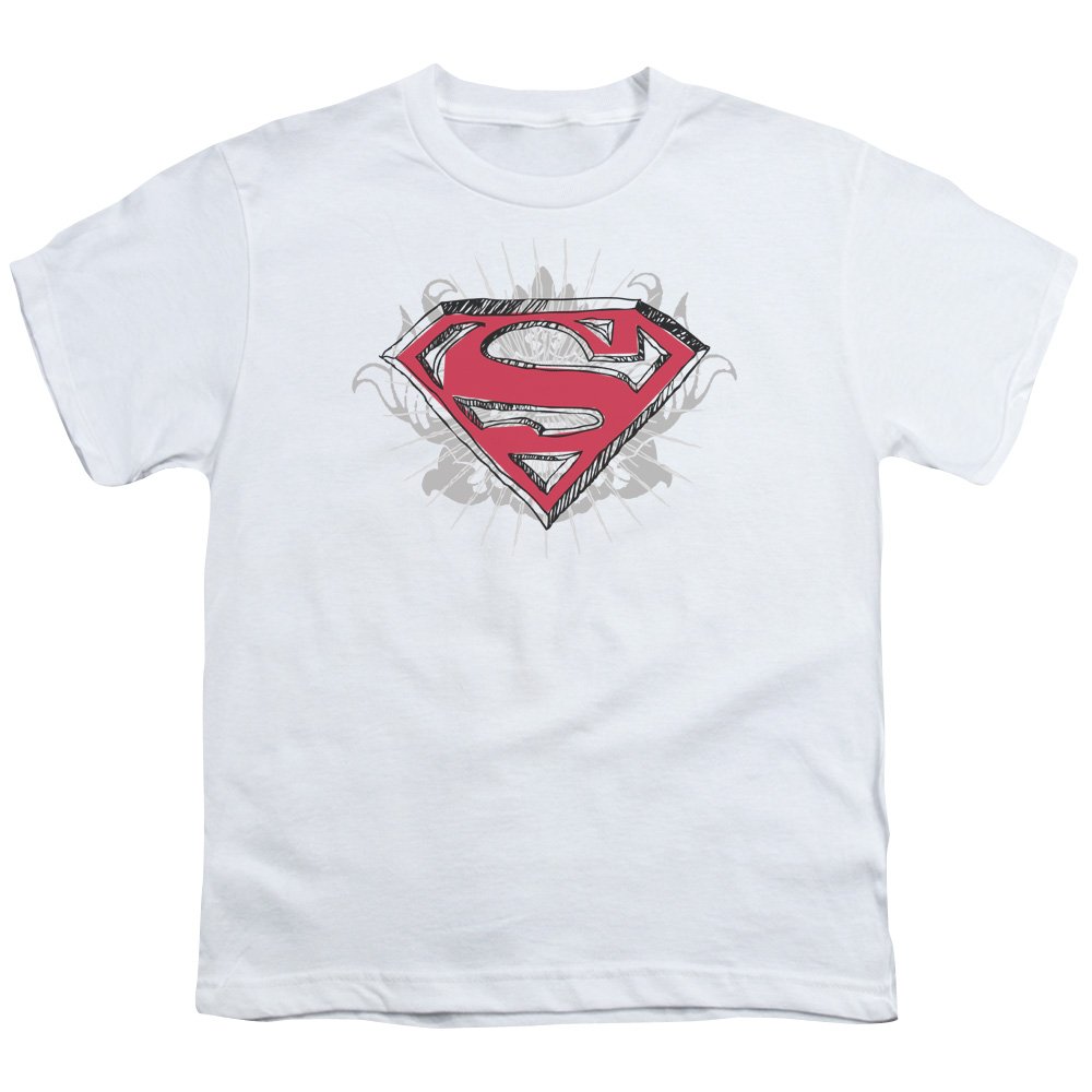Superman Shield Graphic Unisex Youth T-Shirt | Superhero Comic Design for Kids & Teens | Perfect for Cosplay, Casual Wear & Gifts