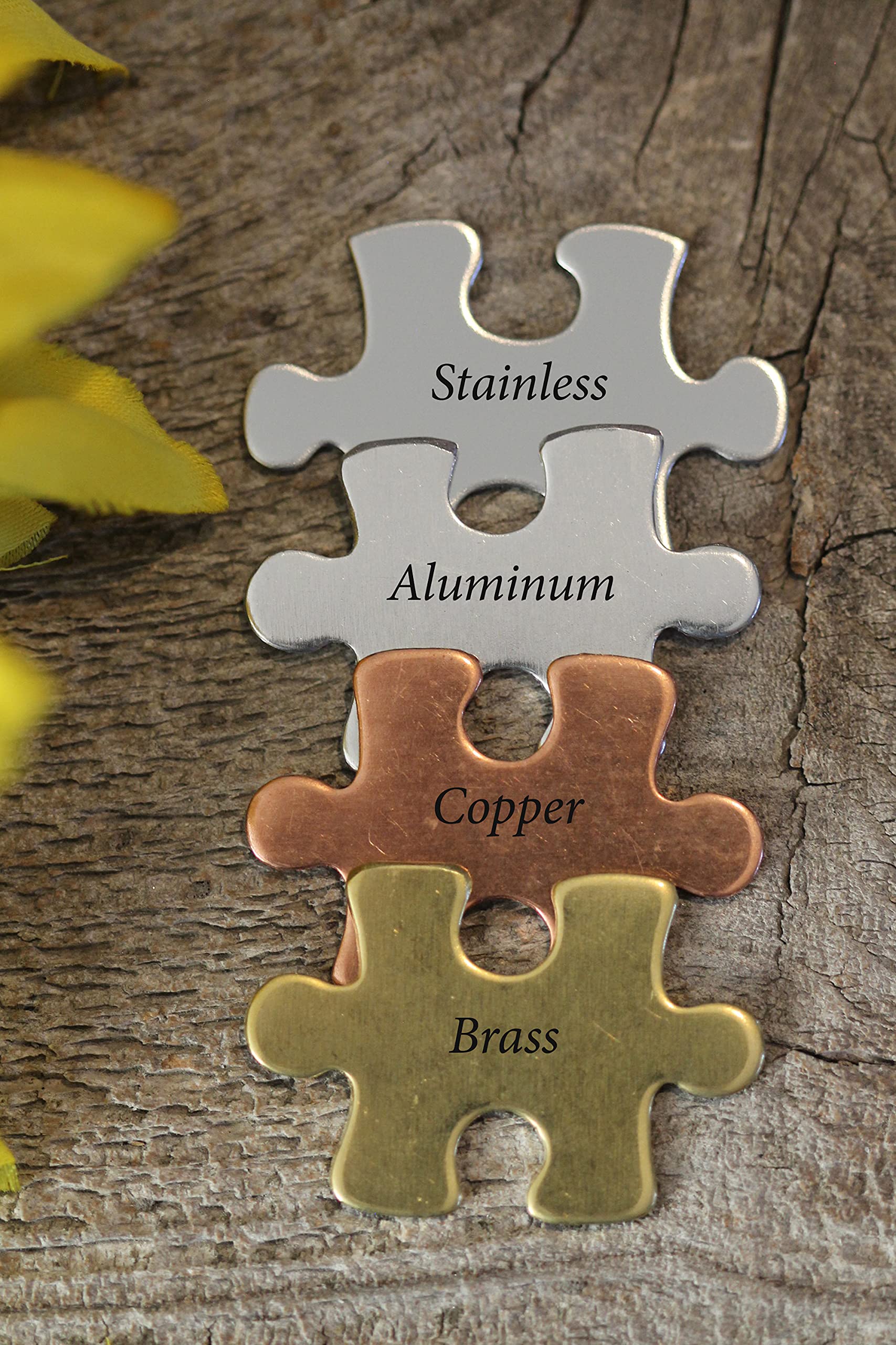 Personalized Initial Puzzle Piece Necklace - Custom Couples & Family Jewelry - Best Friend Necklaces - Autism Awareness Gift for Puzzle Lovers (Perfect for Anniversaries, Birthdays & Special Occasions)