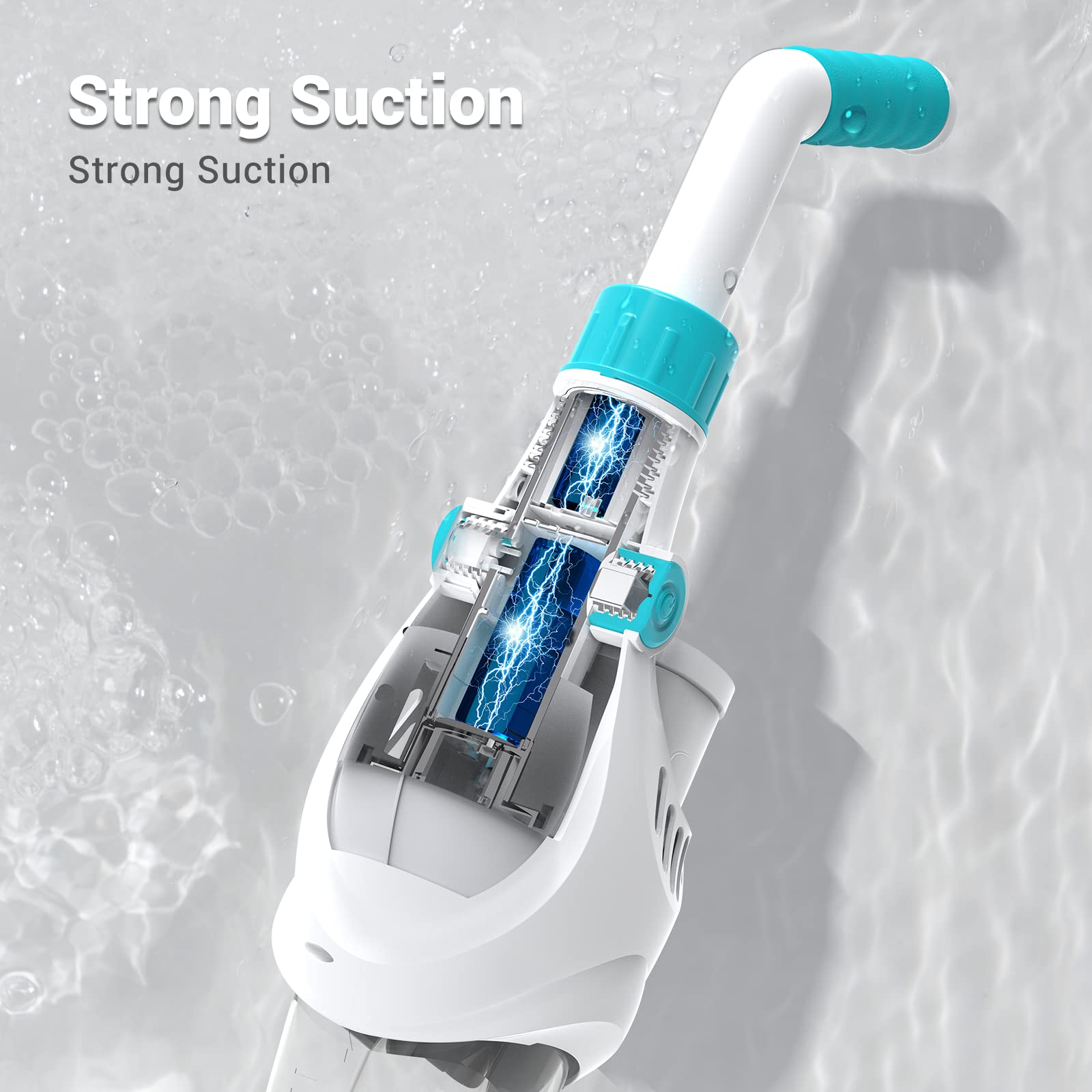 2023 Upgraded AIPER Cordless Pool Vacuum - Handheld Rechargeable Swimming Pool Cleaner with 60 Min Runtime | Powerful Suction for Deep Cleaning Above & In-Ground Pools, Hot Tubs, Spas | Perfect for Quick Pool Maintenance & Seasonal Cleaning (Pilot H1 Model)