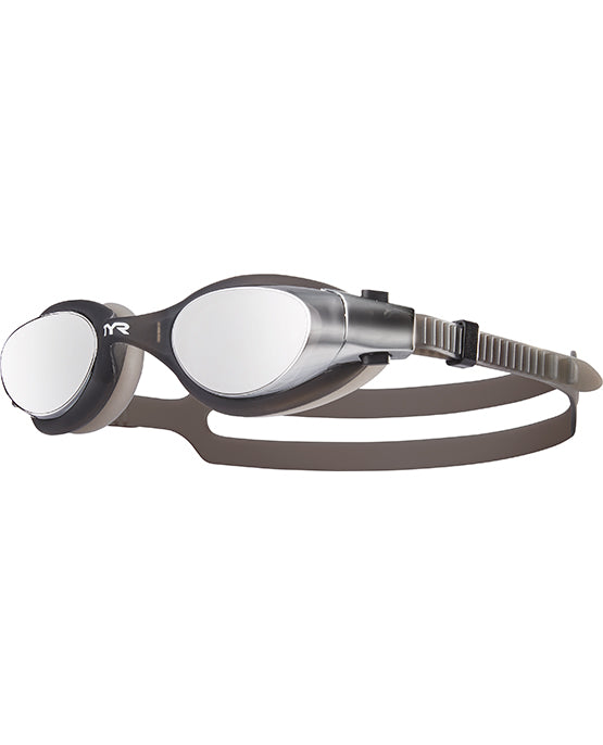 TYR Vesi Mirrored Swim Goggles for Men & Women - Anti-Fog UV Protection for Competitive Swimming, Triathlon & Pool Training