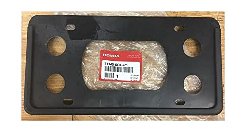 Genuine OEM Front License Plate Frame 71145-SD4-671 - Perfect Fit for Honda Civic, Accord, CR-V & More - Durable Car Accessory for Enhanced Vehicle Appearance & Protection
