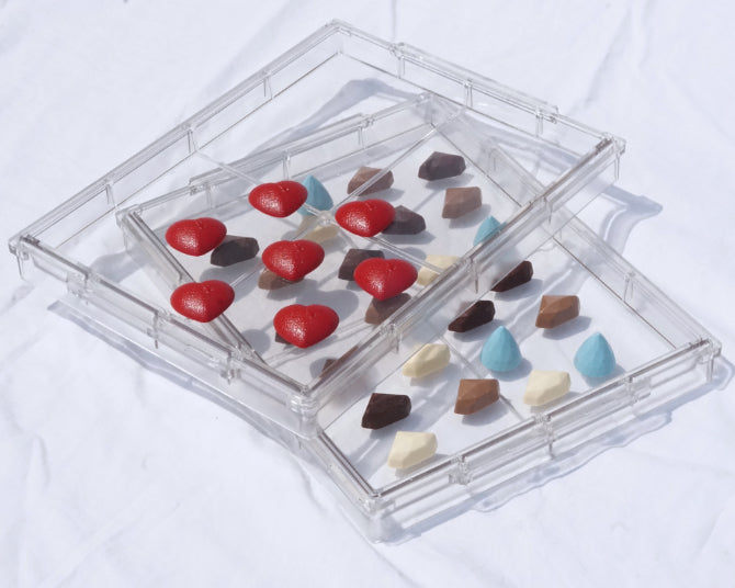 10 x 13 Inch Stackable Poly Trays - Durable Plastic Food Storage Containers for Meal Prep, Restaurant & Catering Use