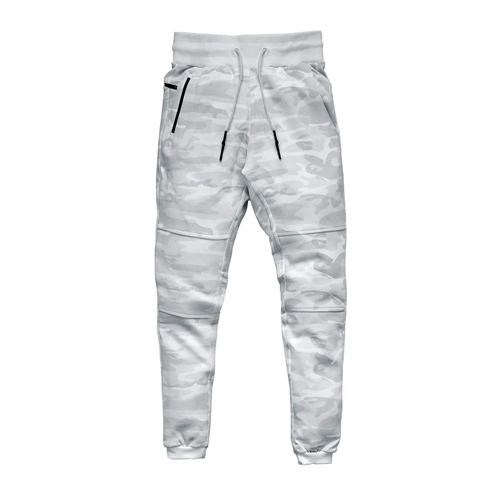 DIOTSR Men's Slim Fit Joggers Pants - Camo Tapered Workout Sweatpants with Zipper Pockets | Comfortable Athletic Track Pants for Gym, Running & Casual Wear