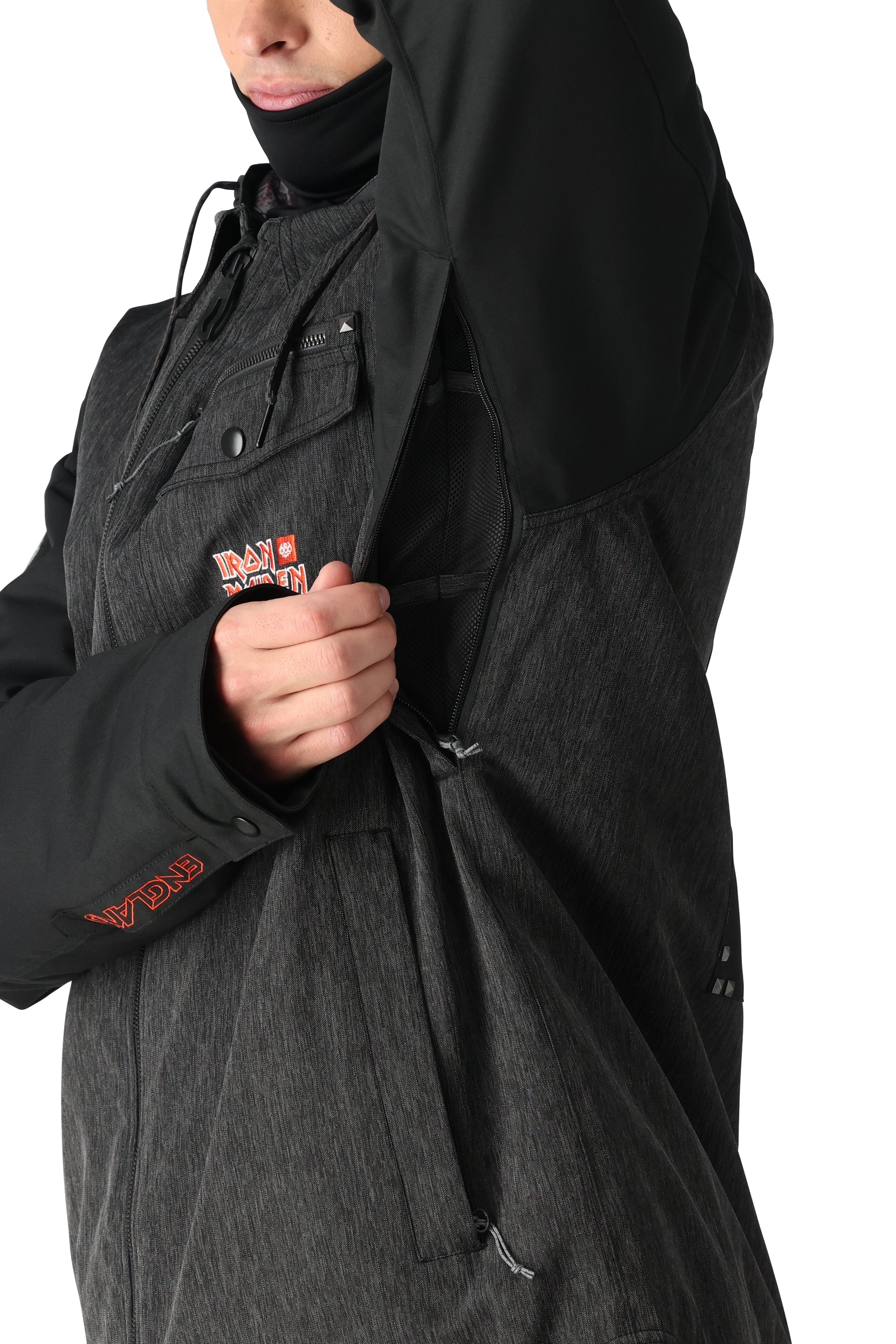 686 Iron Maiden Insulated Battle Jacket 2025 - Heavyweight Winter Motorcycle Jacket for Men & Women - Perfect for Cold Weather Riding, Concerts & Outdoor Adventures
