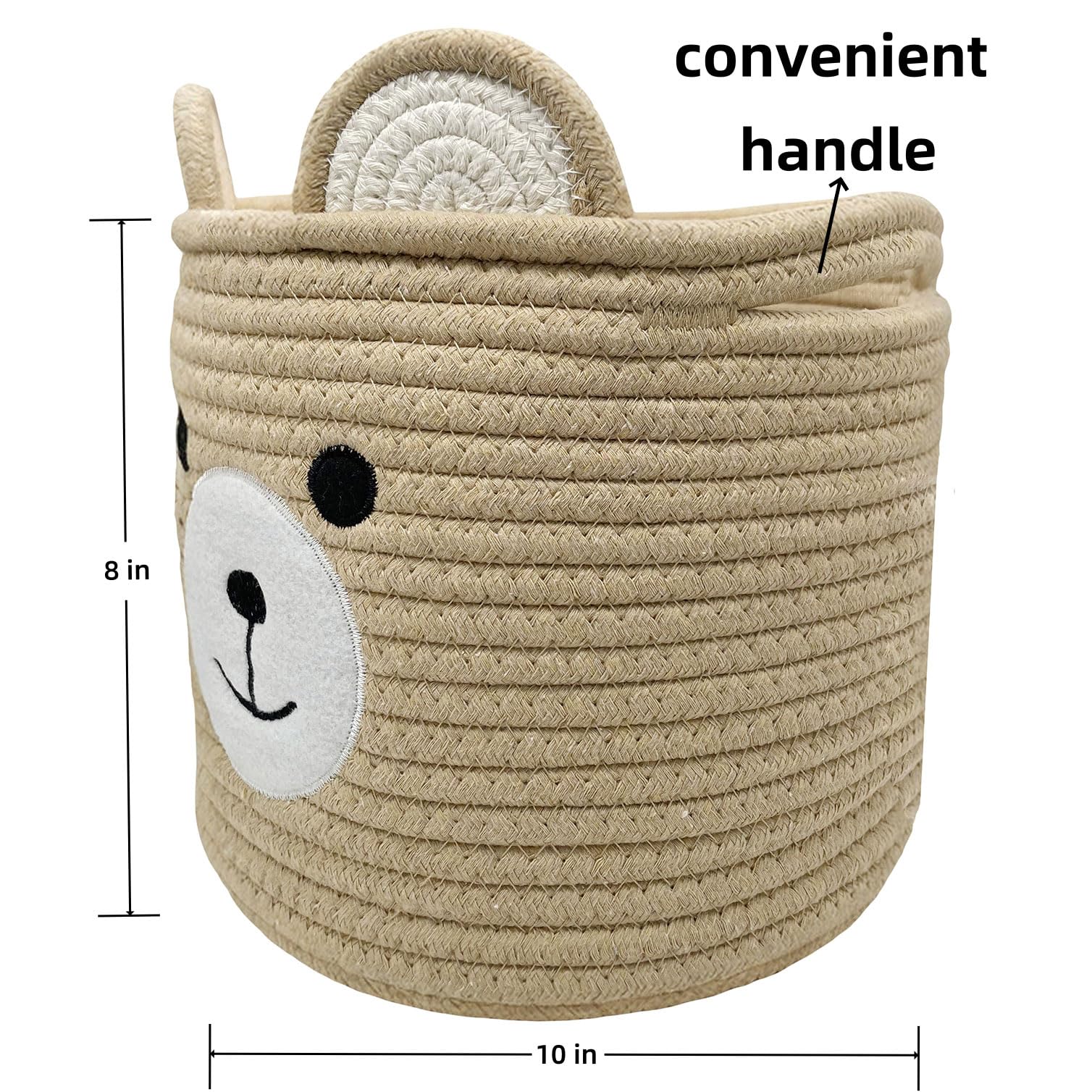 Bear-Shaped Nursery Storage Basket - 10