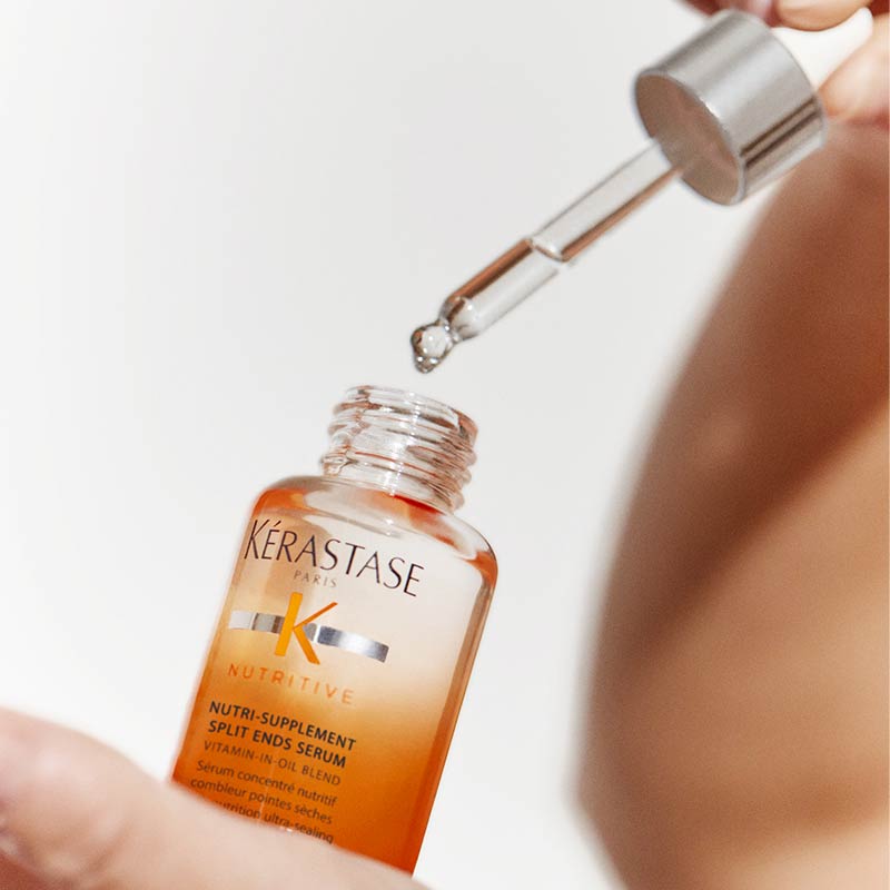 Kérastase Nutritive Nutri Supplement Split Ends Serum for Dry Hair - Repair & Hydrate Damaged Hair for Smooth & Shiny Locks - Perfect for Daily Hair Care & Styling
