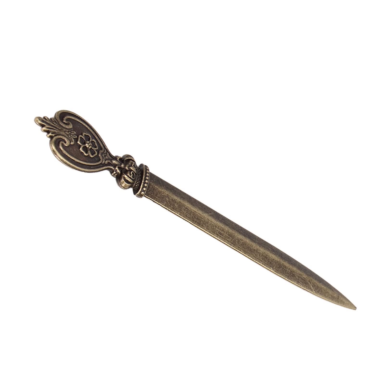 Vintage Metal Letter Opener - Premium Retro Envelope Slitter with Elegant Detailing, Lightweight Manual Mail Opener for Home & Office Use (Style 6) | Perfect for Opening Letters, Bills, and Invitations with Classic Charm