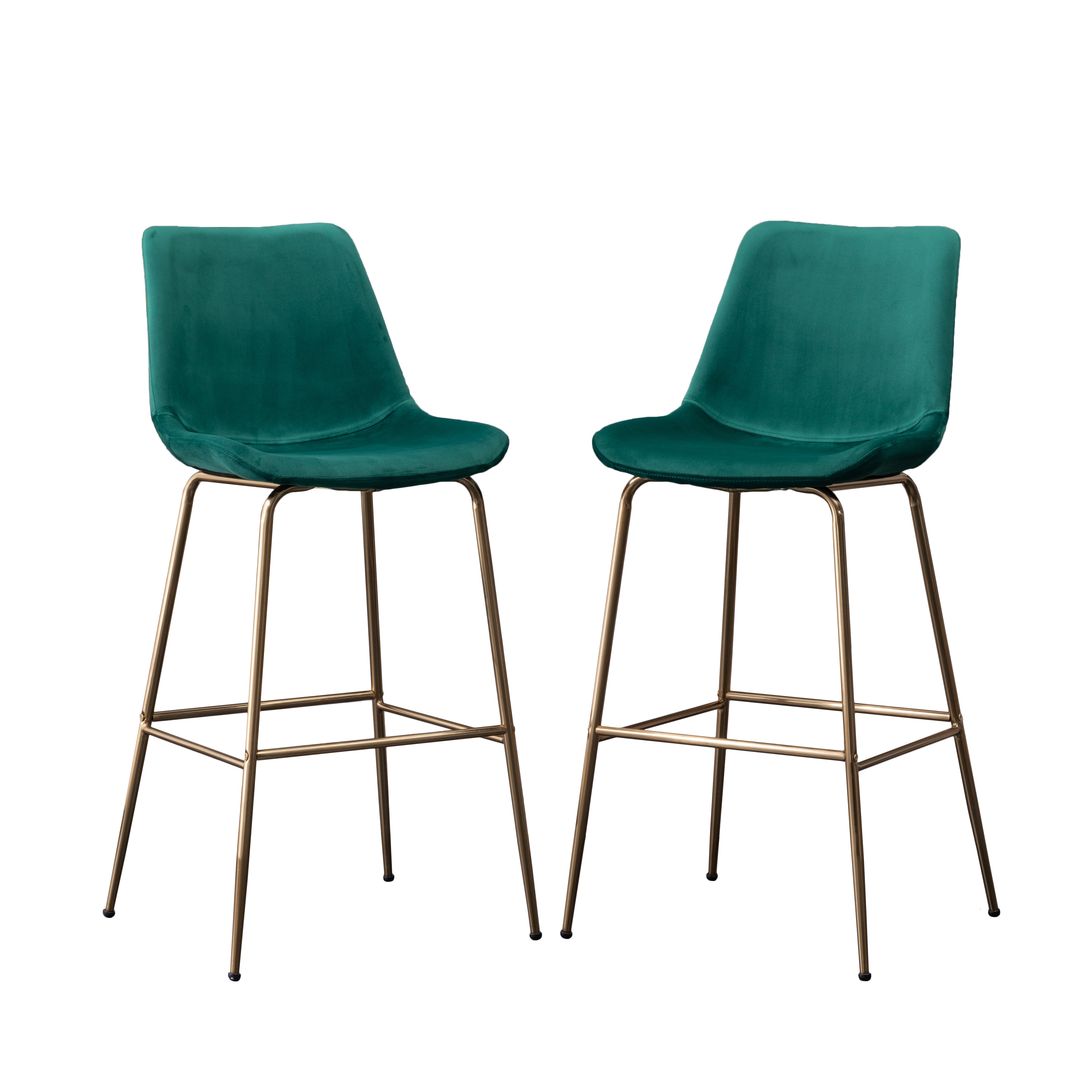 Roundhill Furniture Aufurr Modern Velvet 26.5